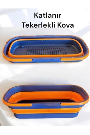 musting (1Adet) Tekerlekli çok amaçlı mop kovası katlanabilir taşınabilir 12 lt