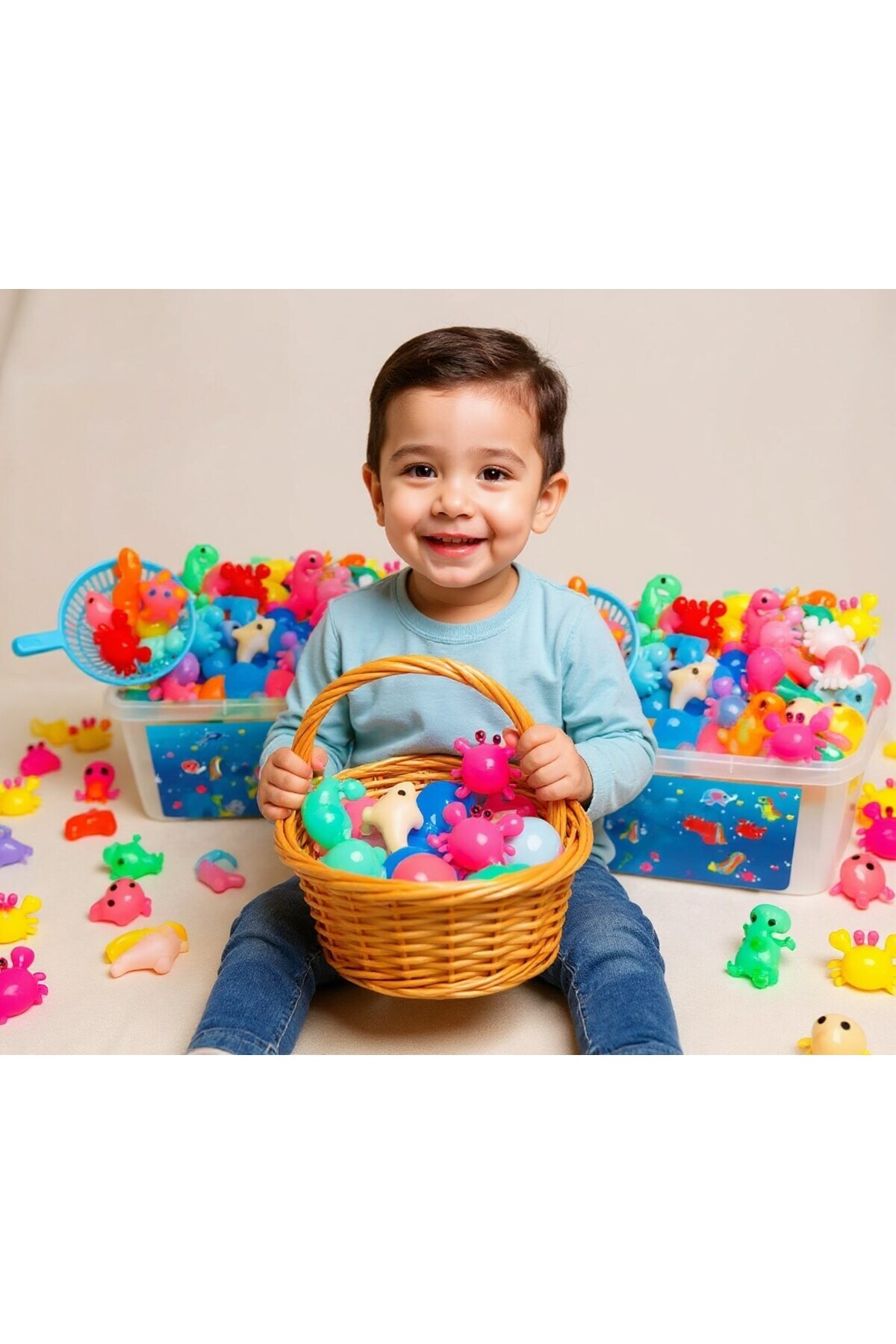 ست بازی ژل آکوا الف ۵ رنگ، شامل ۶ قالب و یک بطری ژل