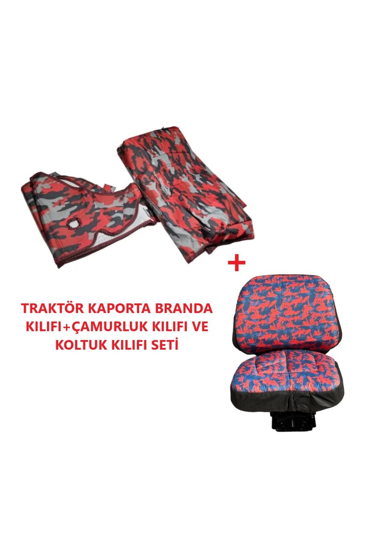 TarımGaraj Tümosan Klasik Kasa 7000 Serisi Traktör Kılıfı Branda Kaporta ve Koltuk Kılıfı+Çamurluk Kılıfı