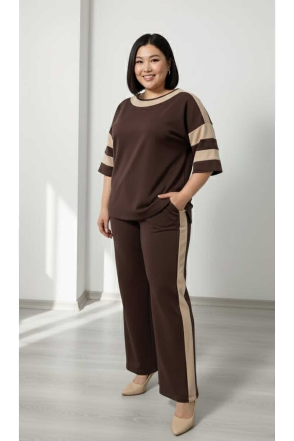 Melis Designer Kadın Büyük Beden Mia Takım