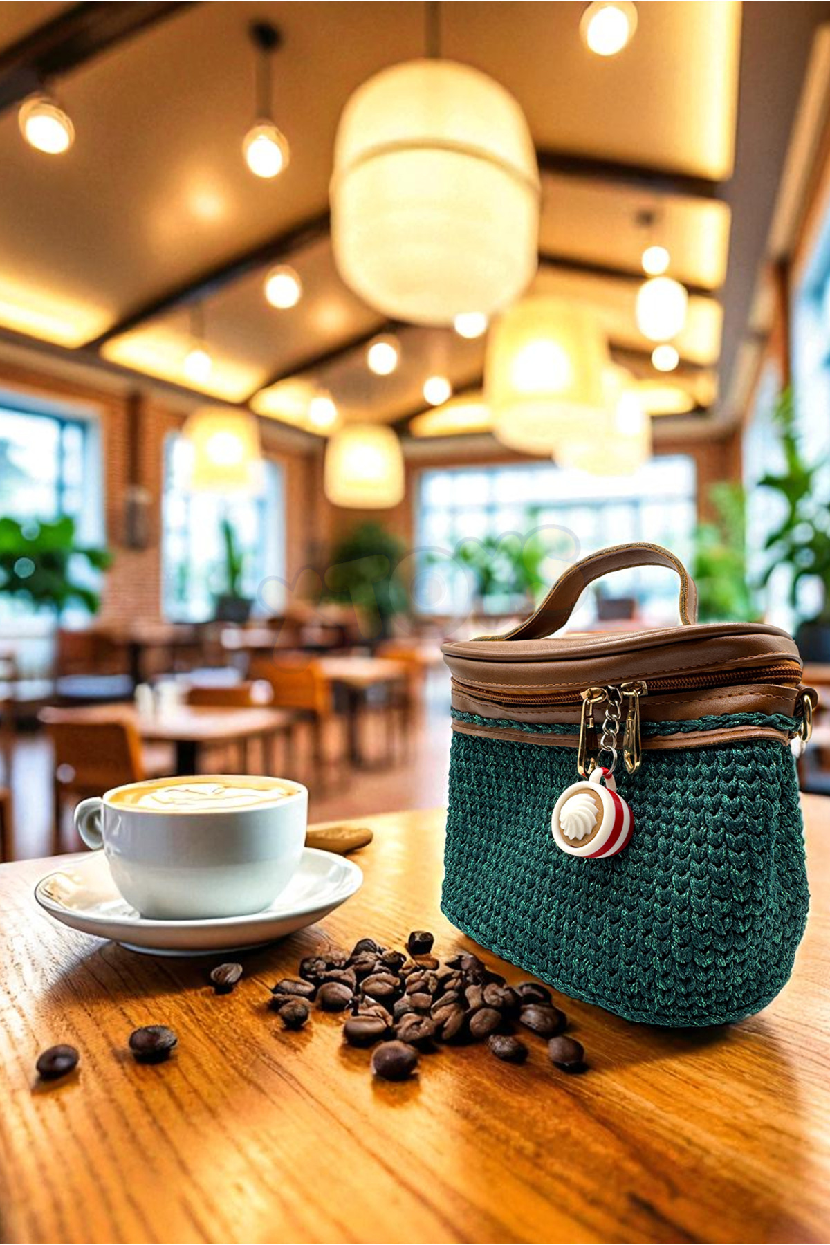 Xtoys CupClack Kahve Kupası Anahtarlık, Çanta Charmı ve Konsept Doğum Günü Hediye Oyuncak (Kırmızı-Beyaz) fotoğrafı 4 (önizleme)
