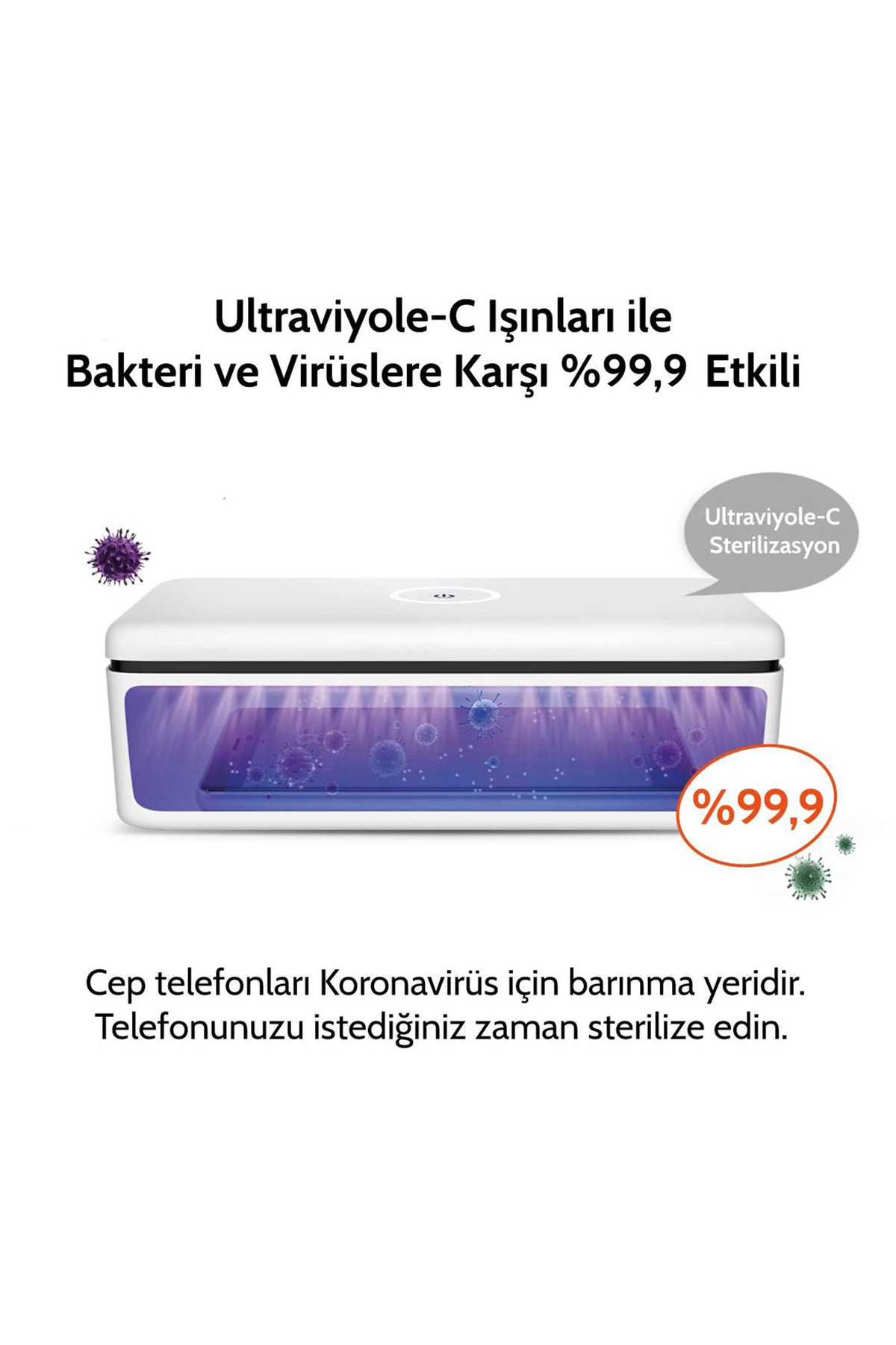 59s S2 Ultraviyole-c Led Sterilizasyon Kutusu fotoğrafı 5 (önizleme)