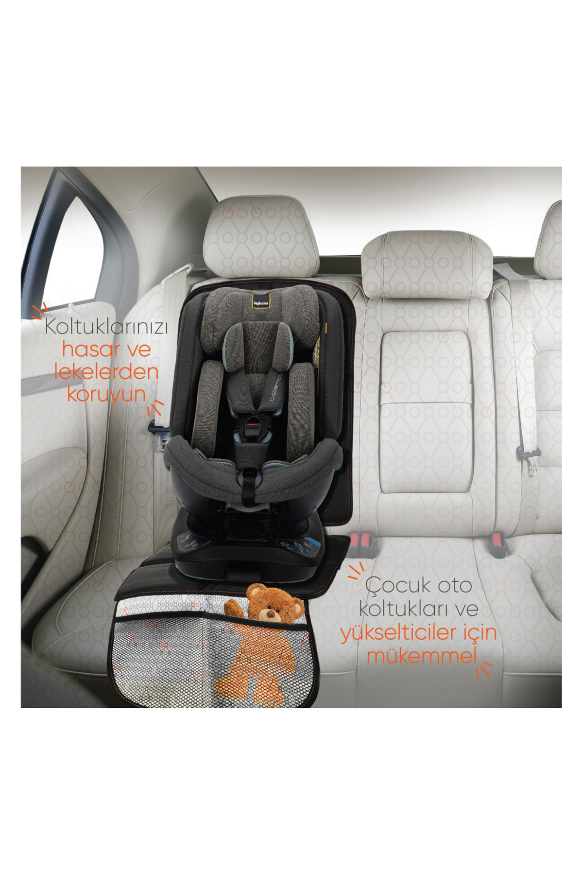 Gezenbebe Kalın Pedli Araba Koltuk Koruyucu fotoğrafı 4 (önizleme)