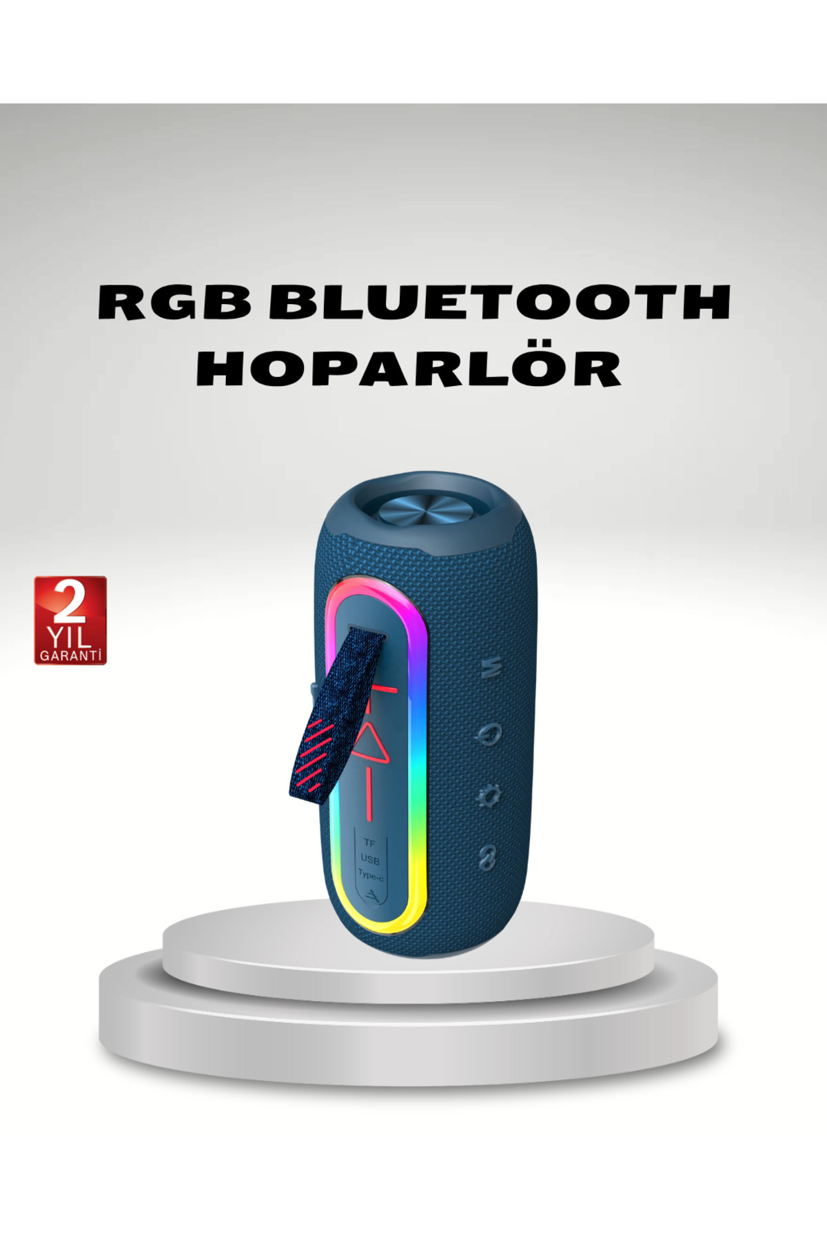Bİ DÜNYA SHP Taşınabilir Mini Bluetooth Hoparlör Güçlü Ses ve Şık Kırmızı Tasarım
