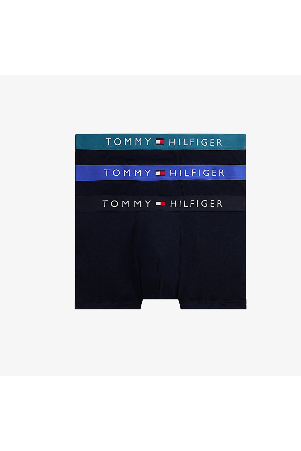 تامی هیلفیگر شورت باکسر مشکی مردانه طرح تنه اصلی، بسته ۳ عددی