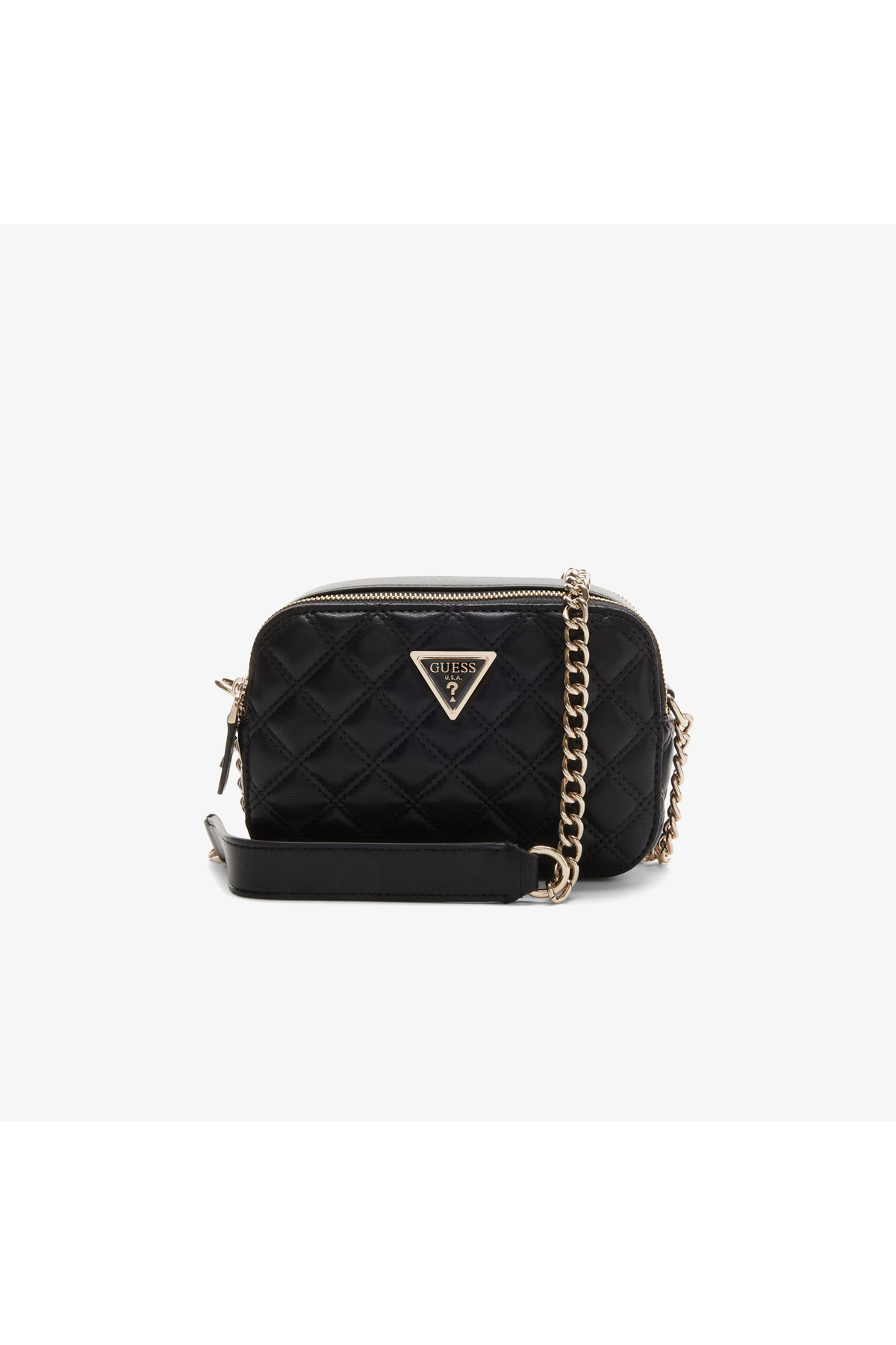 Guess Giully II Чорна жіноча сумка з хрестоподібними ременями HWQG9673140