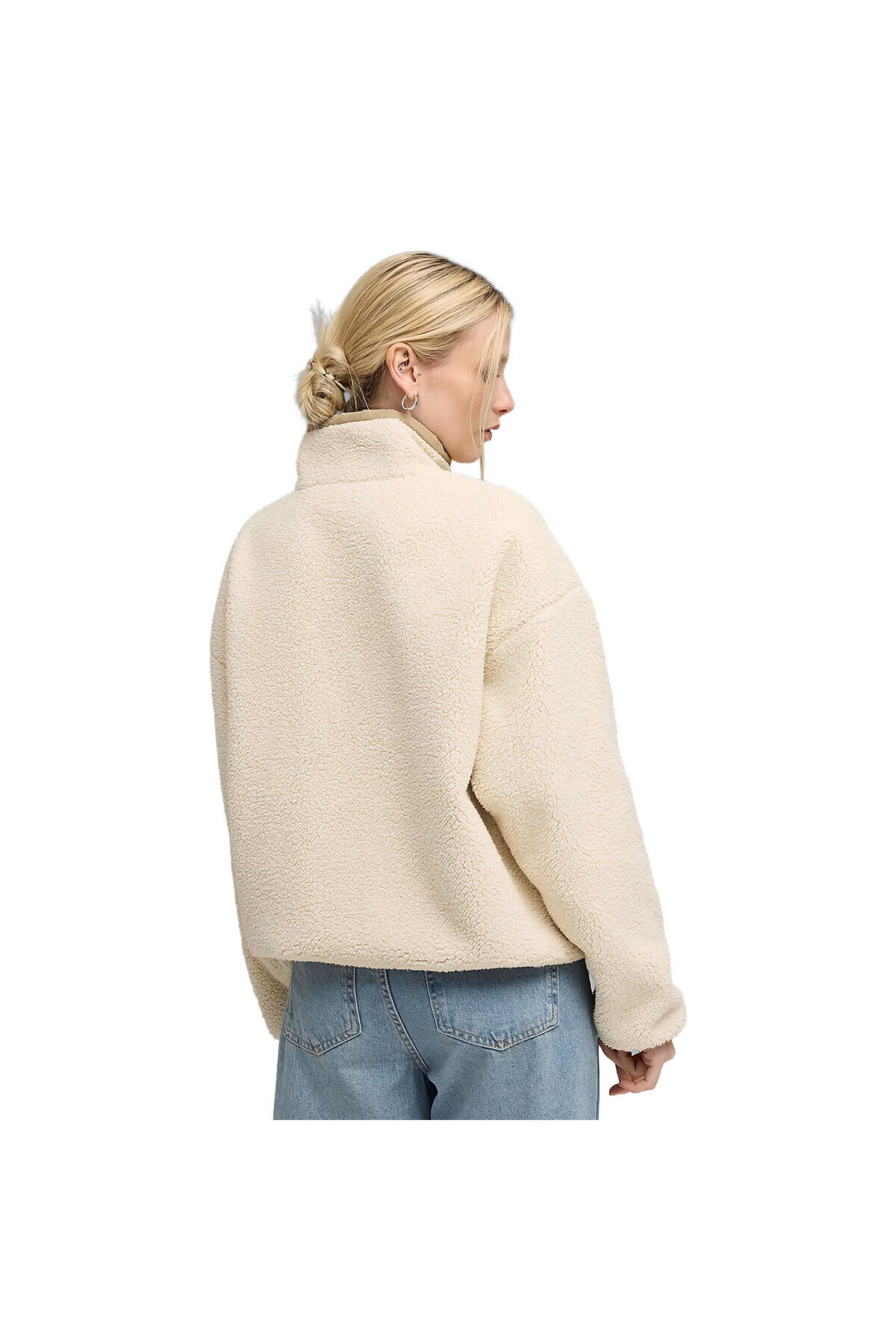 Puma Reversible Sherpa Kadın Bej Günlük Stil Ceket 68838687 görsel 2