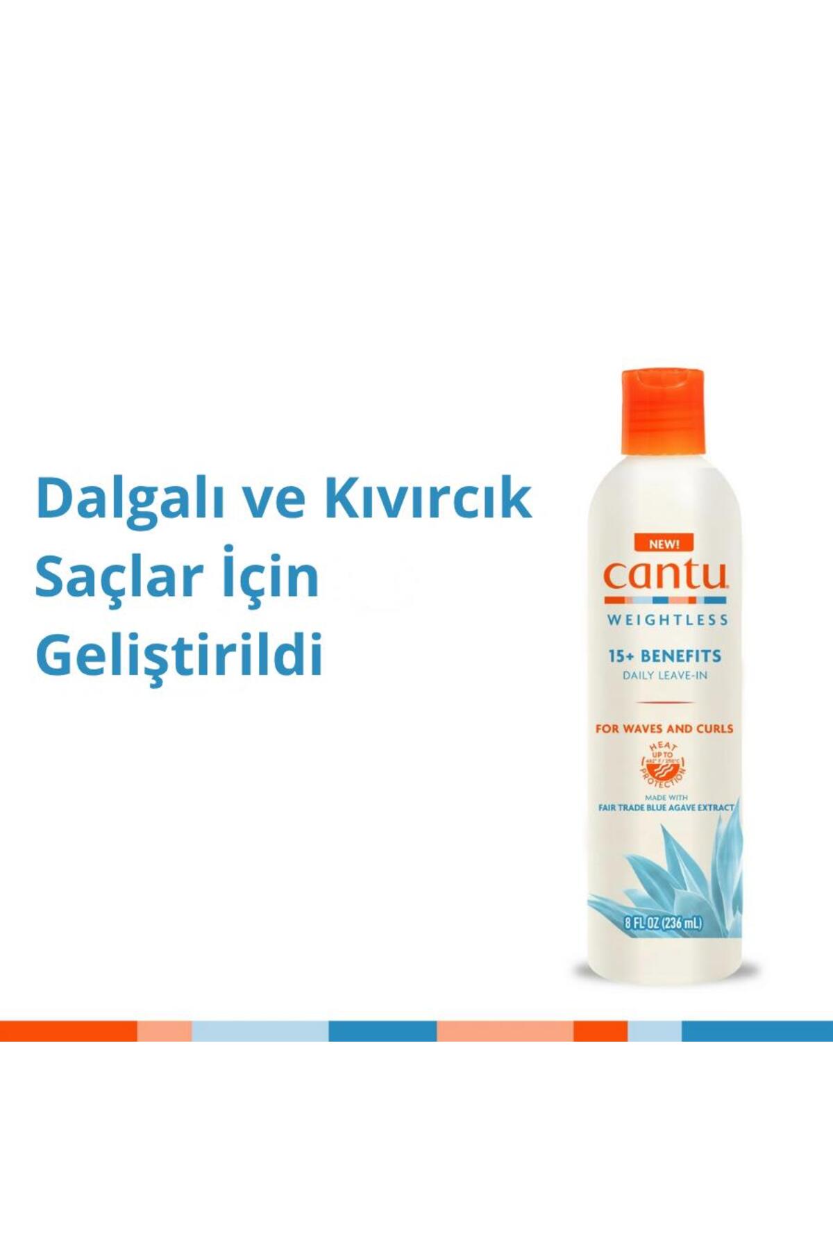 Weightless Ağırlaştırmayan 15+ Etkili Günlük Durulanmayan Saç Bakım Kremi (236 ml)- Kıvırcık Saçlar — 08386-12/3NEUS — تصویر 3 از 7