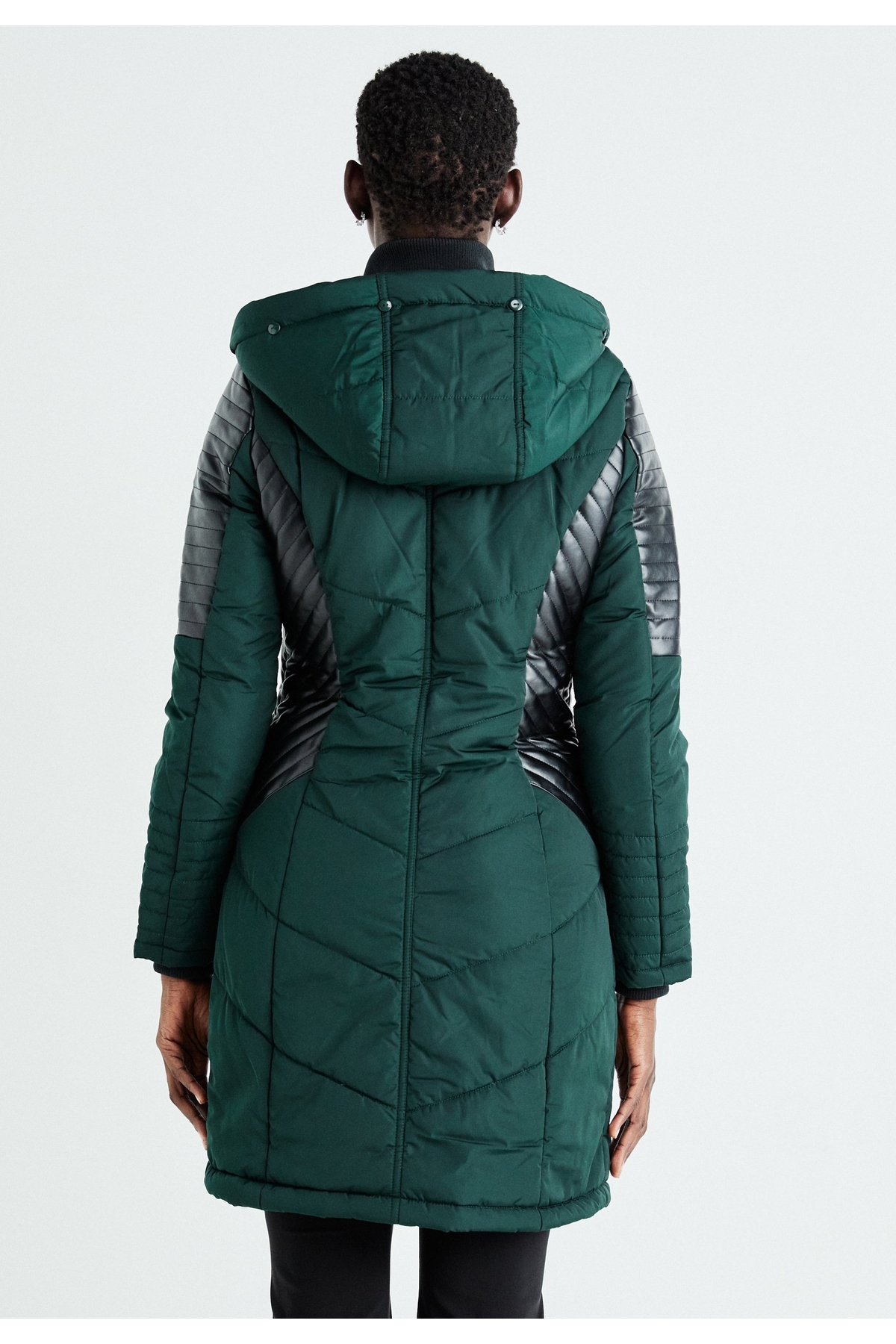 ONLY 15295396 ONLNEWLINETTE FUR HOOD COAT OTW görsel 4