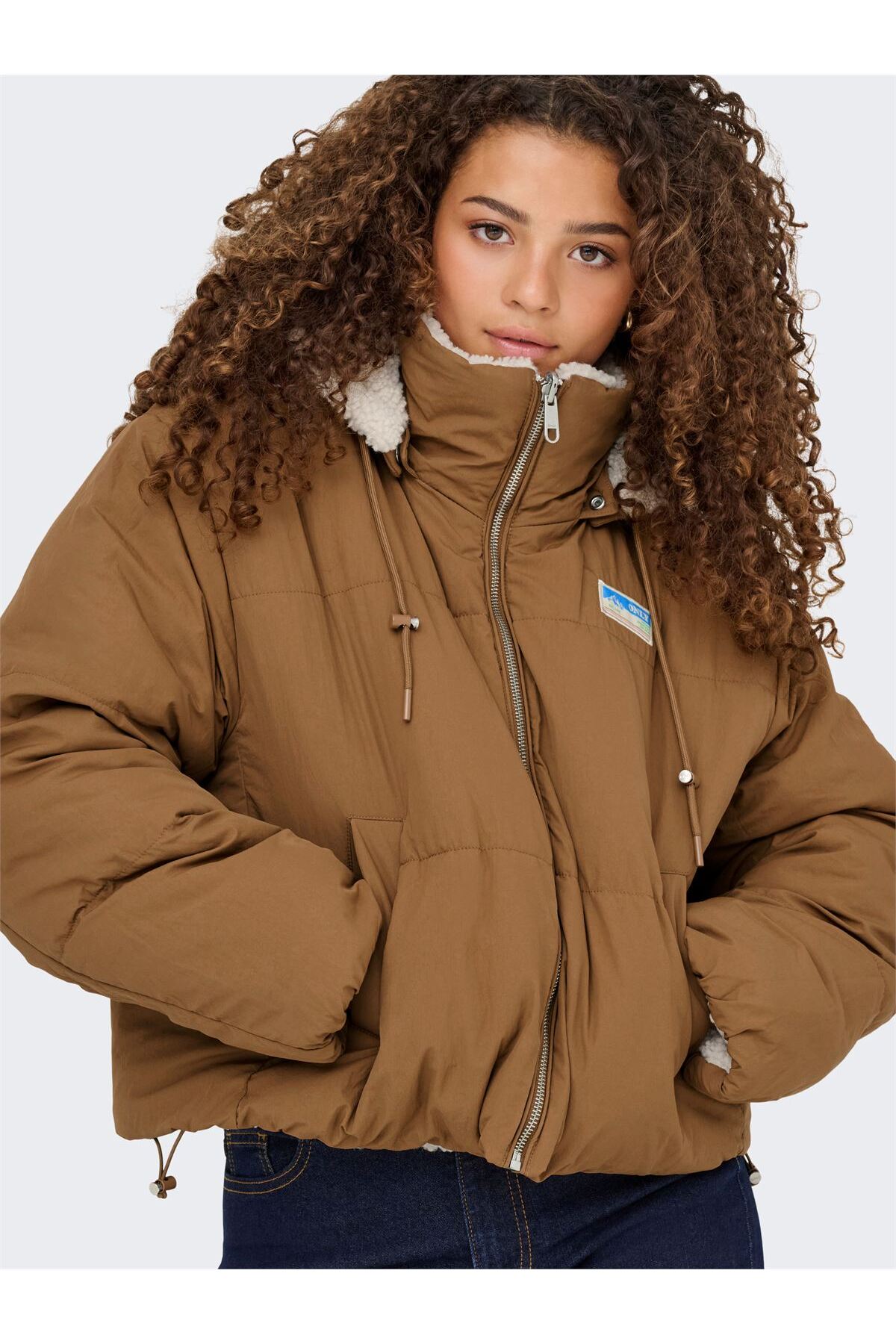 ONLY  ONLMARIA REV PUFFER JACKET CC OTW Kadın Beyaz Dış Giyim - 15350542 - Görsel 4