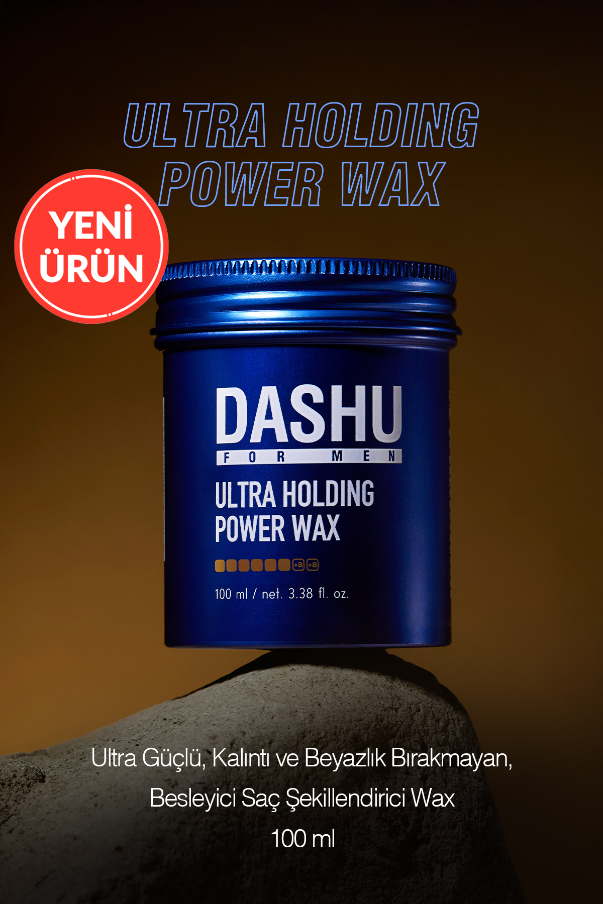 Dashu Ultra Güçlü, Kalıntı ve Beyazlık Bırakmayan, Besleyici For Men Premium Ultra Holding Power Wax — 8703