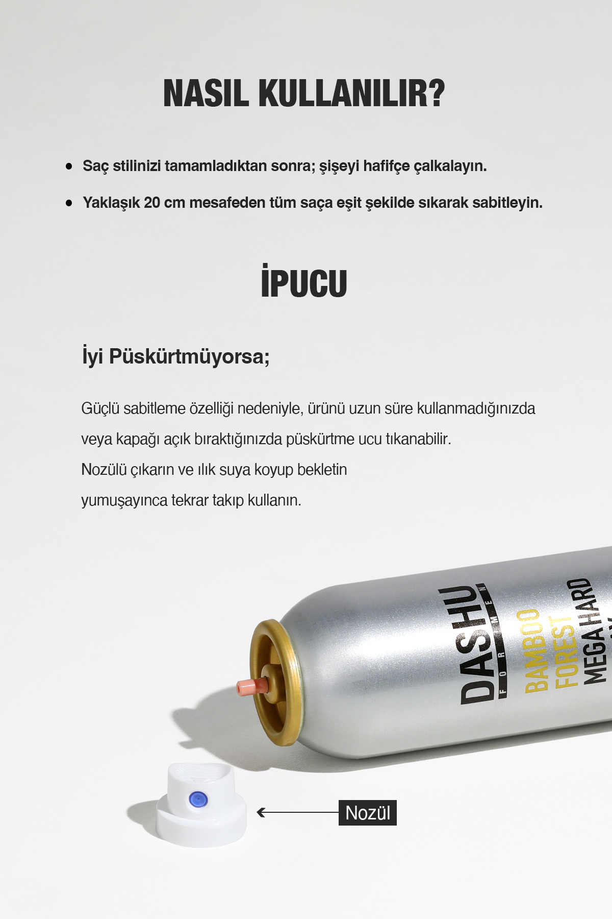 Mat Bitişli Hacim Sunan Ultra Güçlü Saç Sabitleyici Sprey ForMen Bamboo Forest Mega Hard Spray — 8735 — تصویر 8 از 9