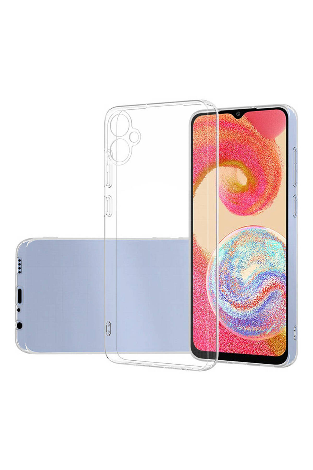 Galaxy A05 Kılıf SENK Süper Silikon Kapak - Renksiz