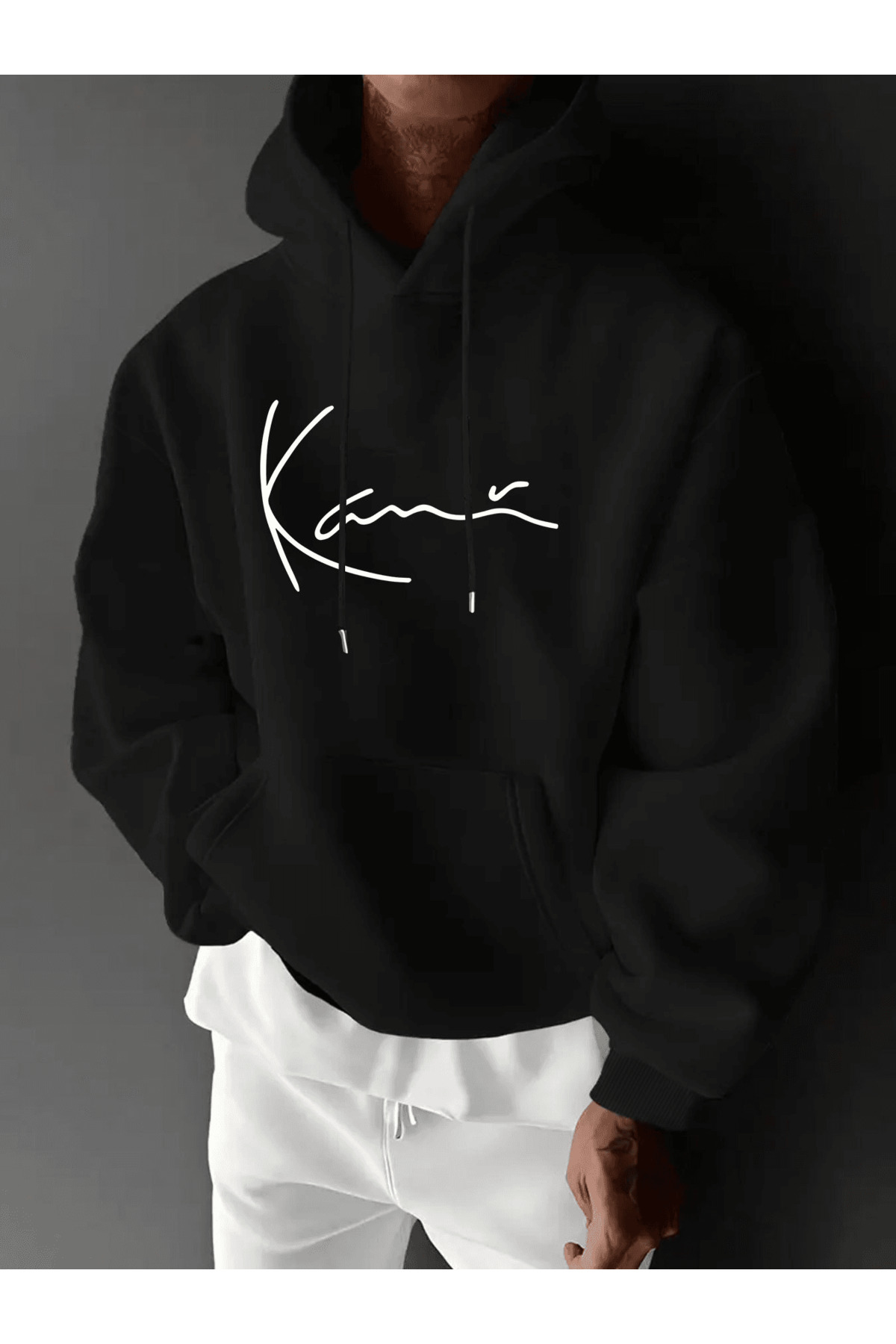 هودي فضفاض مكتوب عليه 'Kame'