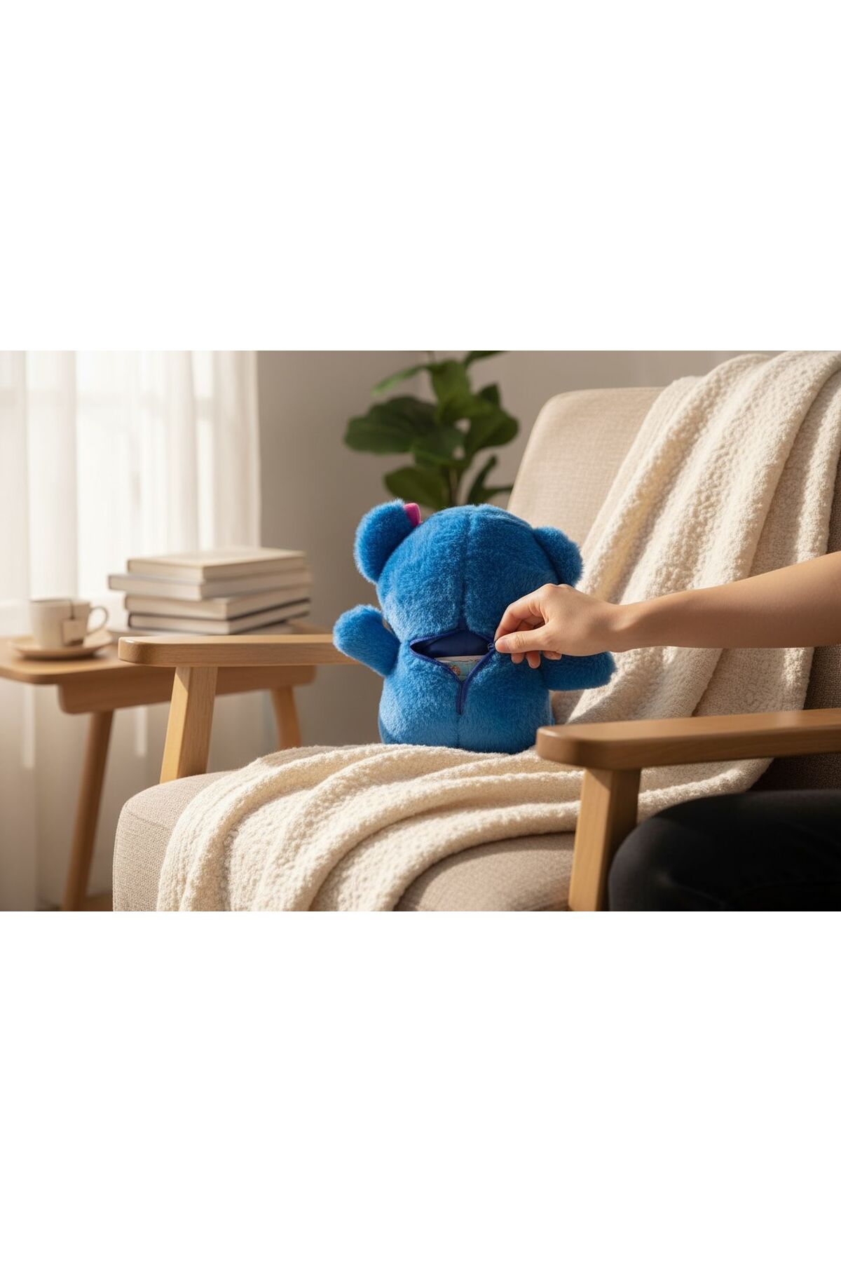 onestophube Stitch Nefes Alan Peluş Premium Kumaşlı 3 Fonksiyonel Işıklı & Müzikli Hareket Eden Kulaklar 30 Cm fotoğrafı 5 (önizleme)