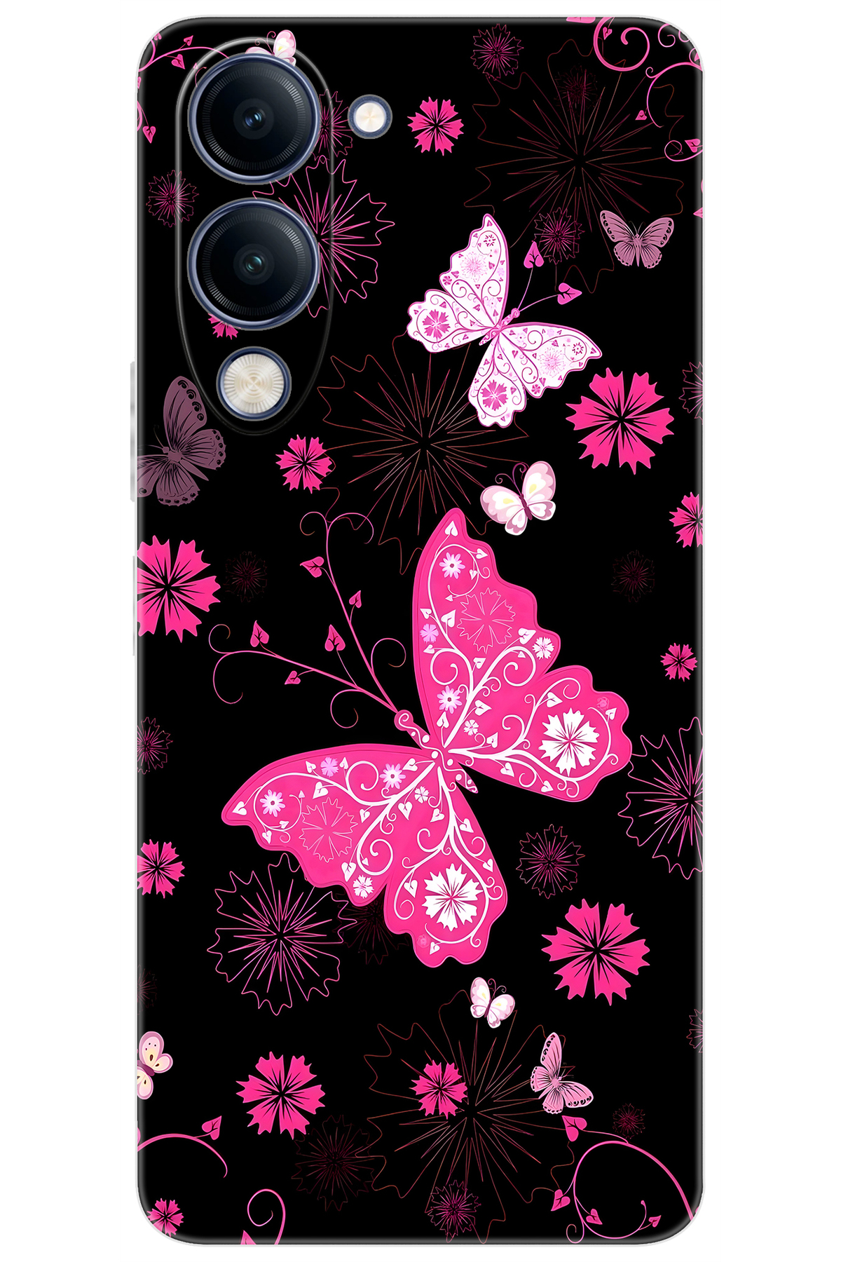 Vivo Y29S (V2446) Compatible Case Pattern Printed Silicone Butterflies NGO:723 CP-IGK6GW3