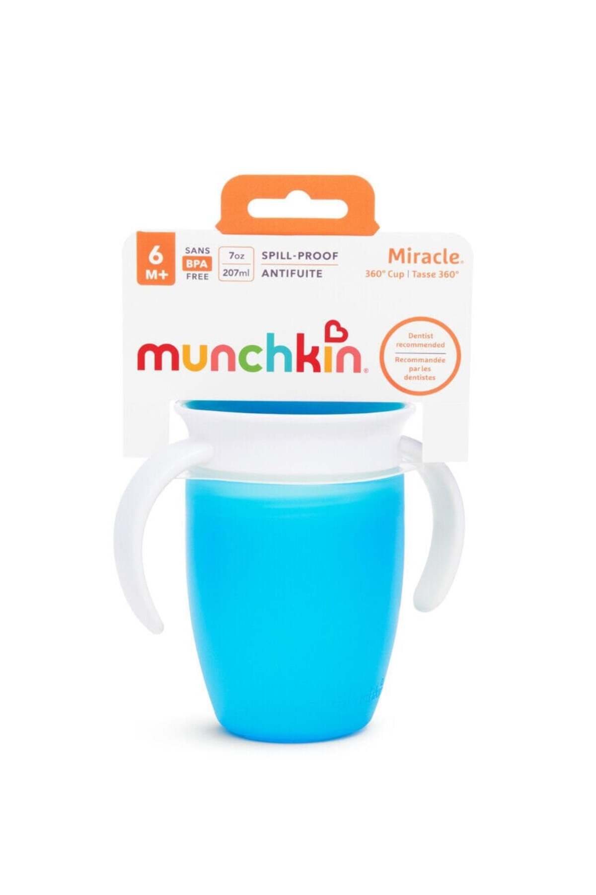 Munchkin Mucize 360° Alıştırma Bardağı 6 Ay+ 207 ml Mavi fotoğrafı 4 (önizleme)