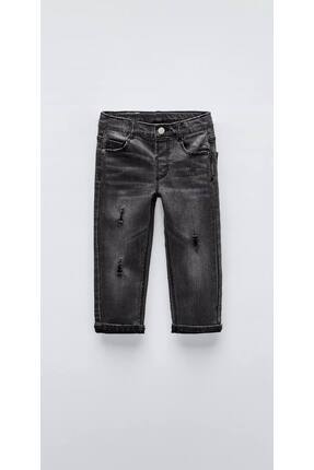 lumobella kıds Kıvrılmış Paça, Casual Yaz Modası Erkek Çocuk Gri Kot Pantolon