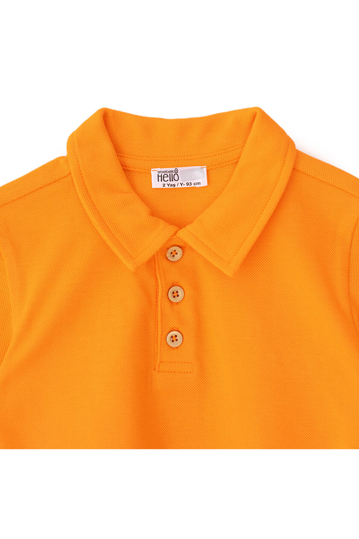 ebebek Hello Baby HelloBaby Erkek Bebek Tshirt Düğmeli Bisiklet Yaka Kısa Kol fotoğrafı 3 (önizleme)