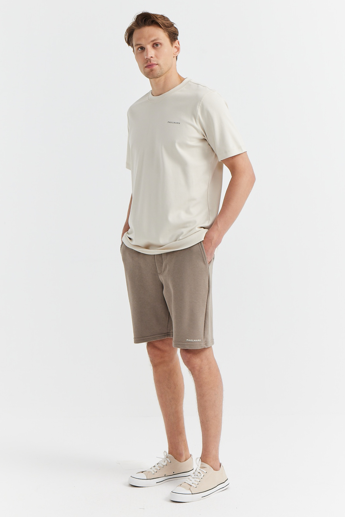 PAULMARK  Erkek Beli Bağlamalı Şort - Görsel 5