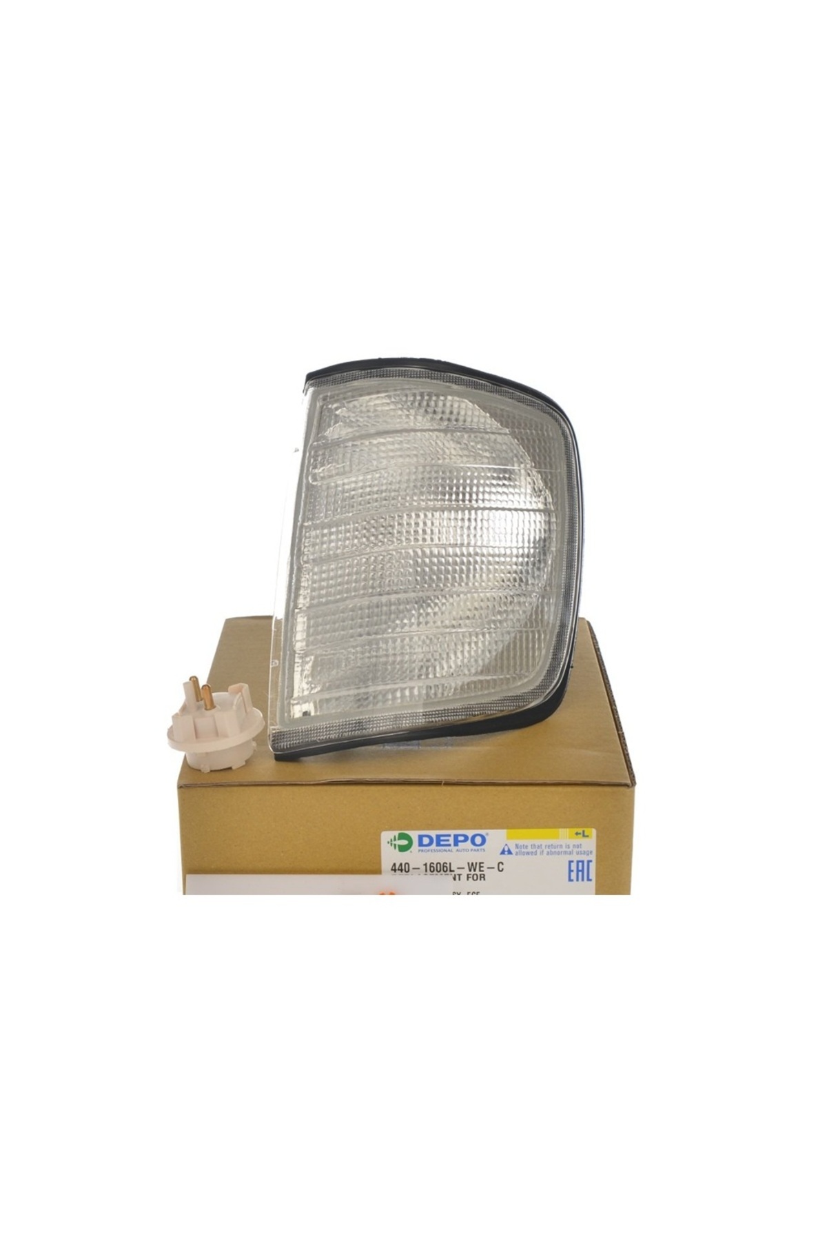 Depo Mercedes W124 Kasa 200E E200 Sol Şöför Tarafı Beyaz Sinyal Komple Duylu