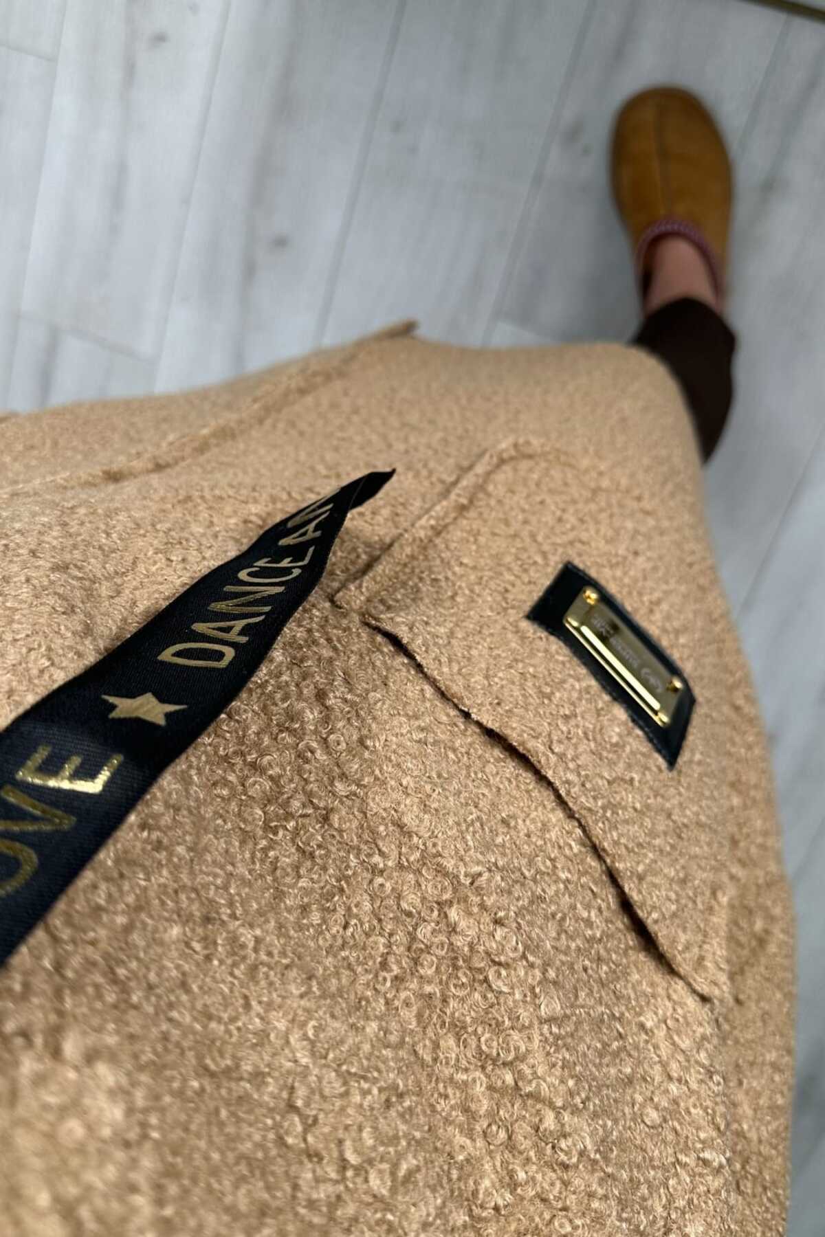 lady special  ZRA Buklet Uzun Fermuarlı Kaban - Görsel 7