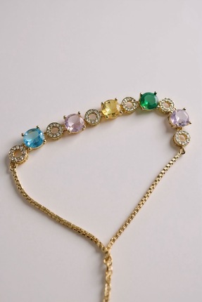 Zirona Asansör Taşlı Çelik Bileklik