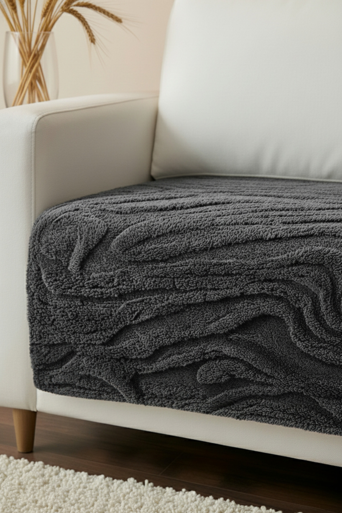 Zen Wellsoft Seat Cover | For Seating Area Only | Soft, Stainproof | 100x215 cm Shawl