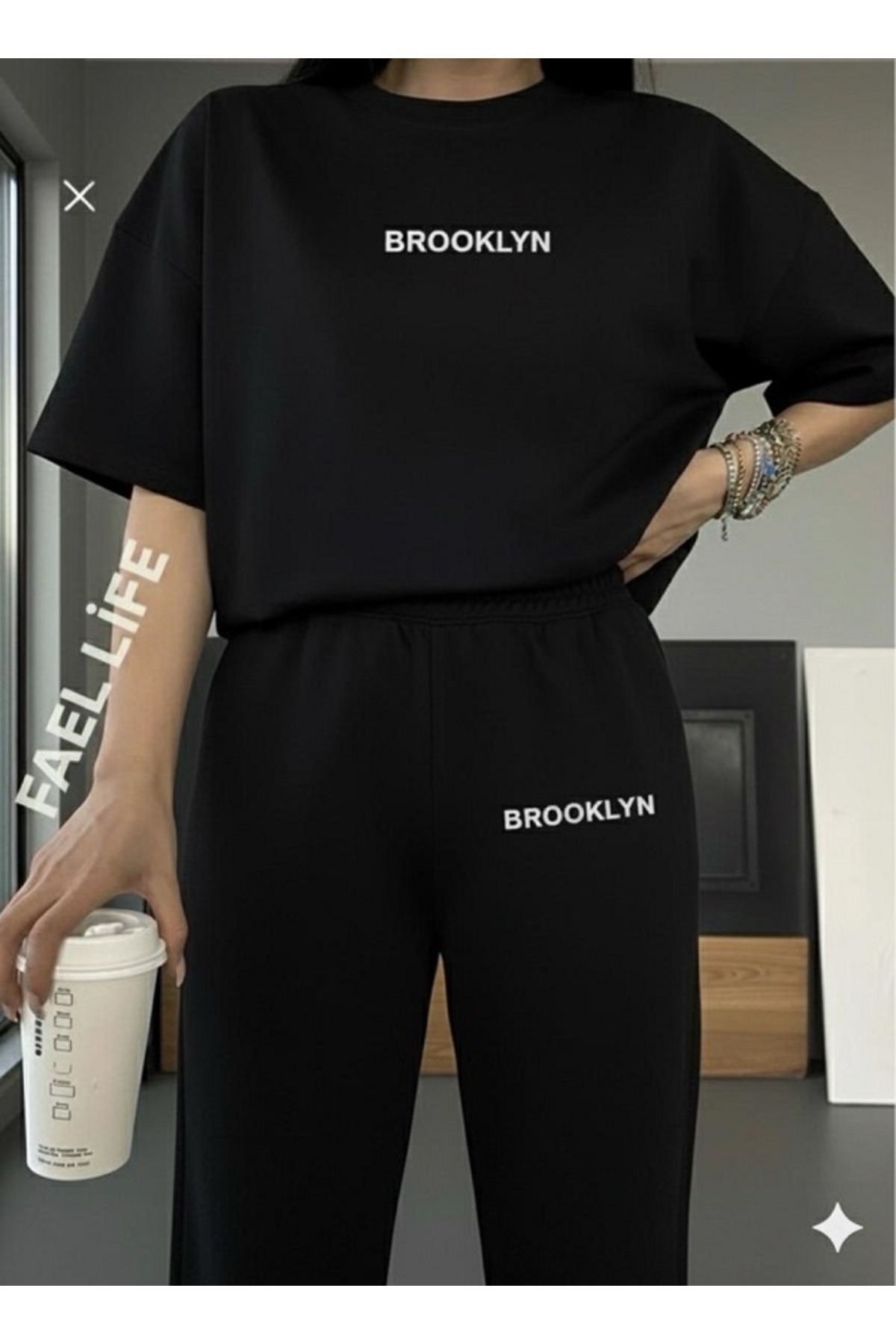 FAEL LİFE UNISEKS MAJICA ŠIROKOG KROJA I TRENERKA ZA DEVOJČICE/DJECA SA BROOK...