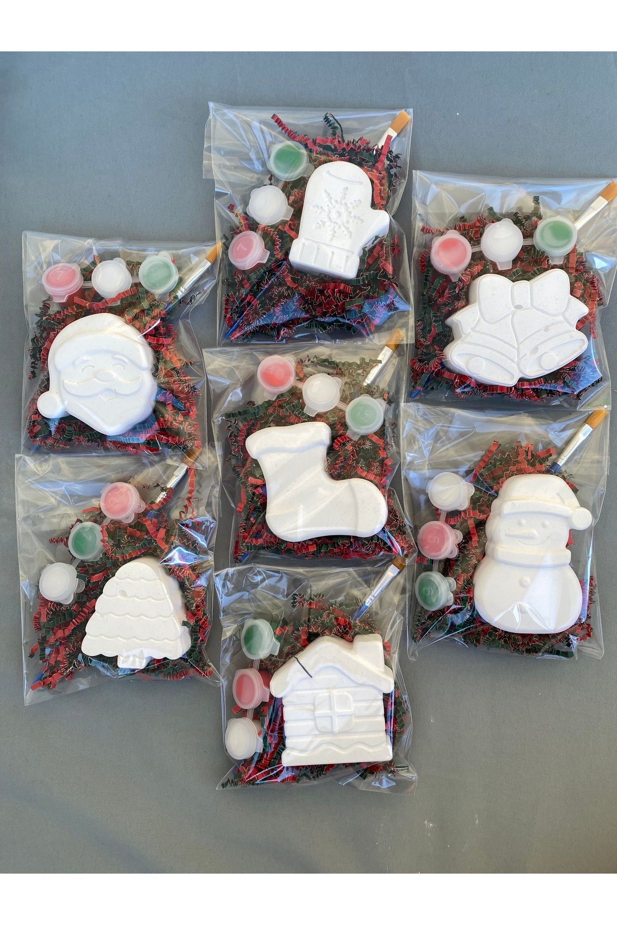 ست نقاشی کریسمس ۱۰ تکه / فعالیت مادر و کودک، کاردستی، هدیه تولد، ست نقاشی کودکان، کریسمس