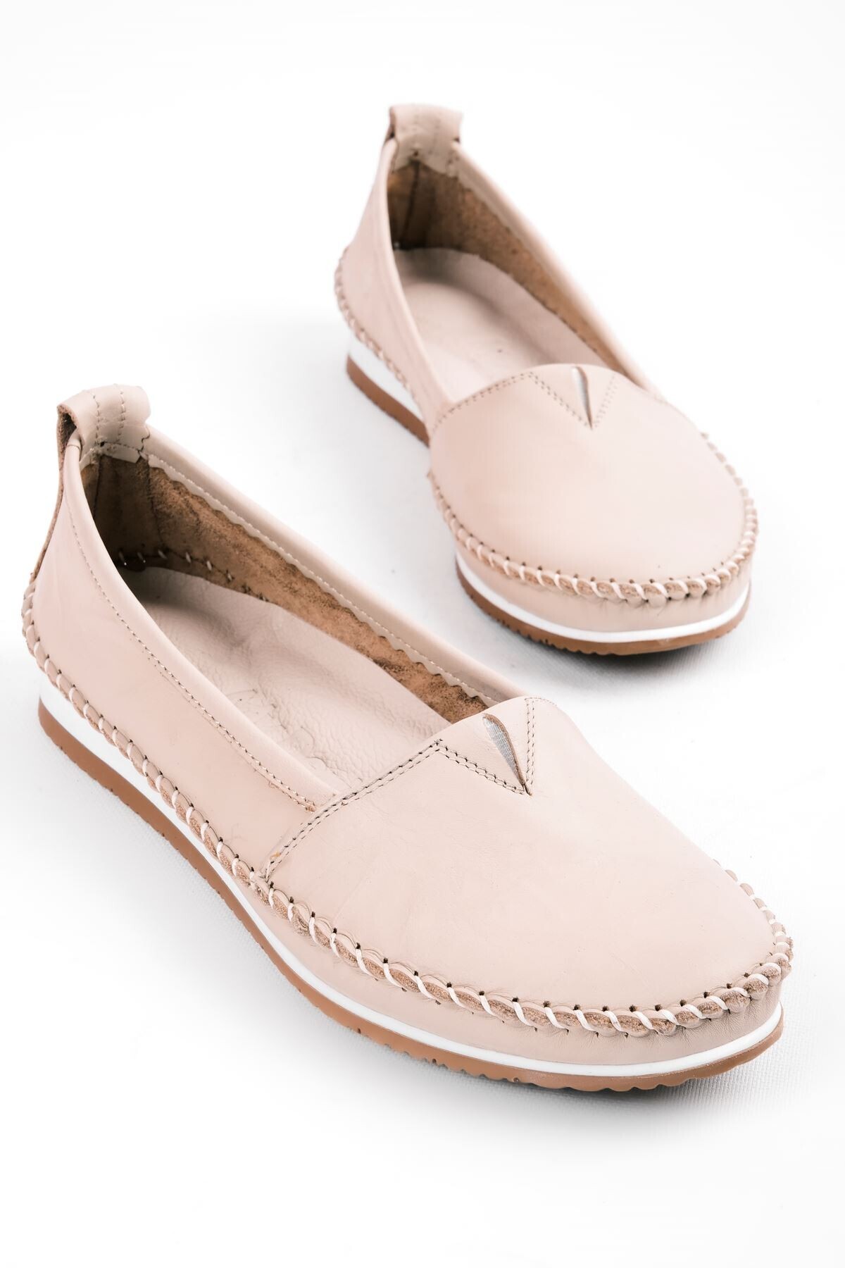 Lal Shoes & Bags BARVE ( %100 ) HAKİKİ DERİ RAHAT KADIN BABET