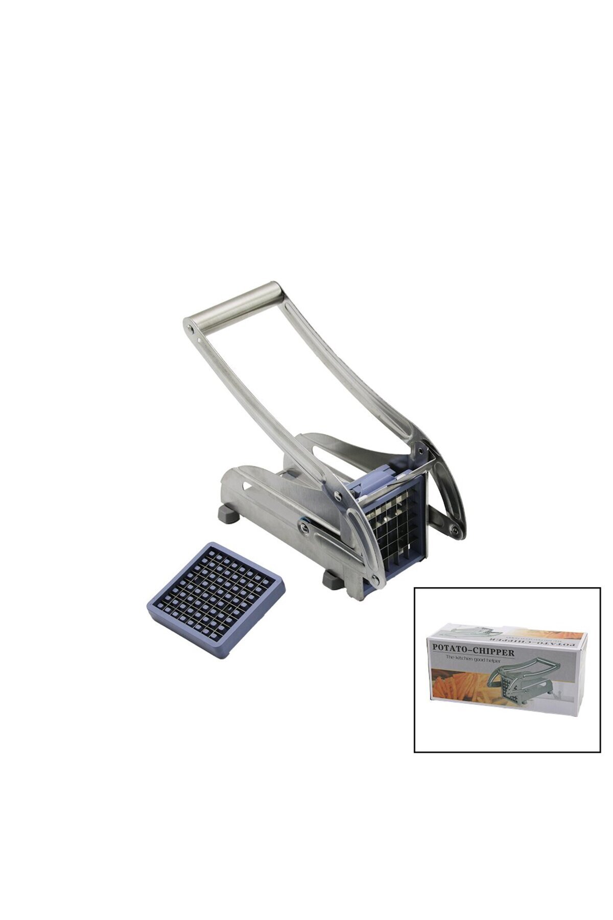 Go İthalat MANUEL PATATES - SEBZE DİLİMLEME MAKİNESİ KOMPLE METAL ÜSTTEN KOLLU (5250)