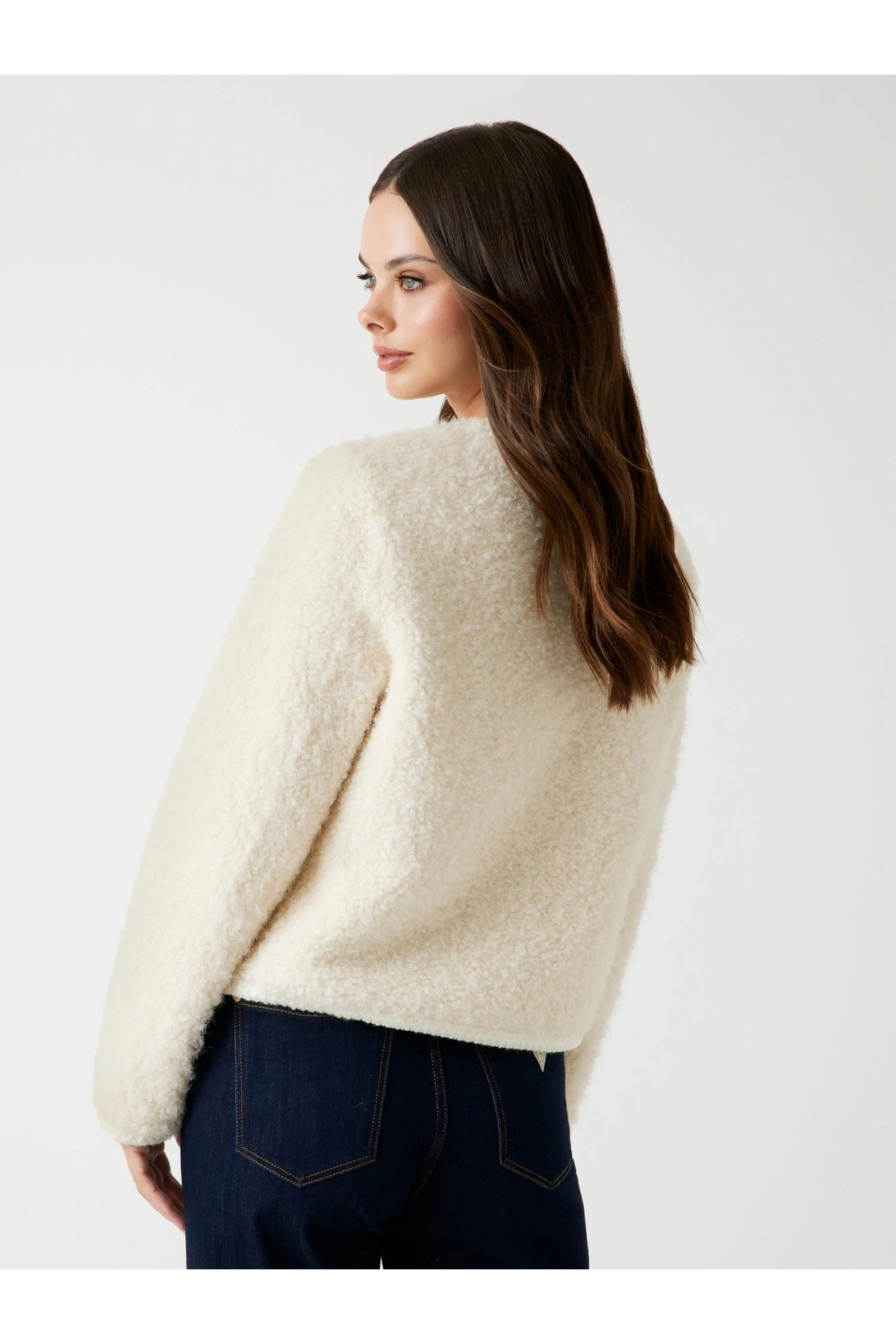 Guess  Ivana Kadın Beyaz Kürk W5BL69W3860-F0D9 - Görsel 2