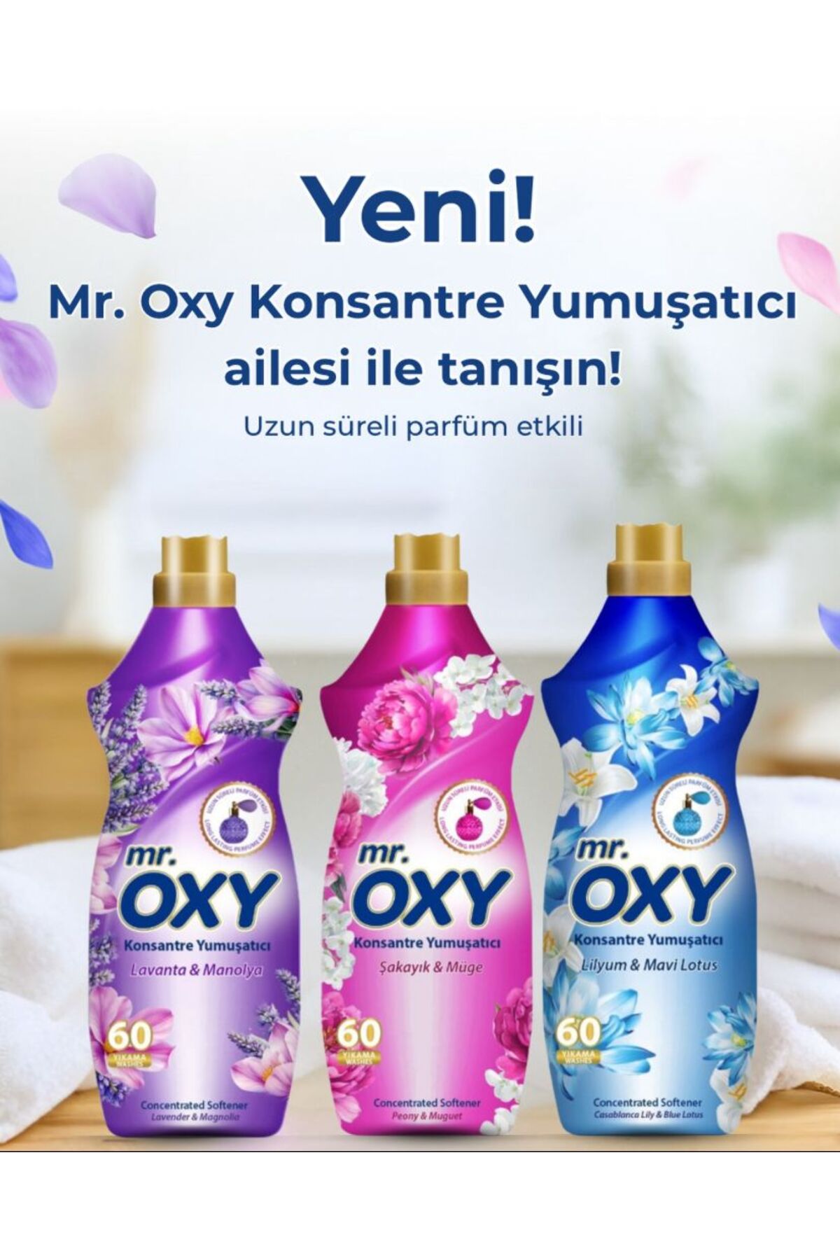 Oxy Mr. Konsantre Yumuşatıcı Şakayık & Müge 1440 ML ( 60 YIKAMA