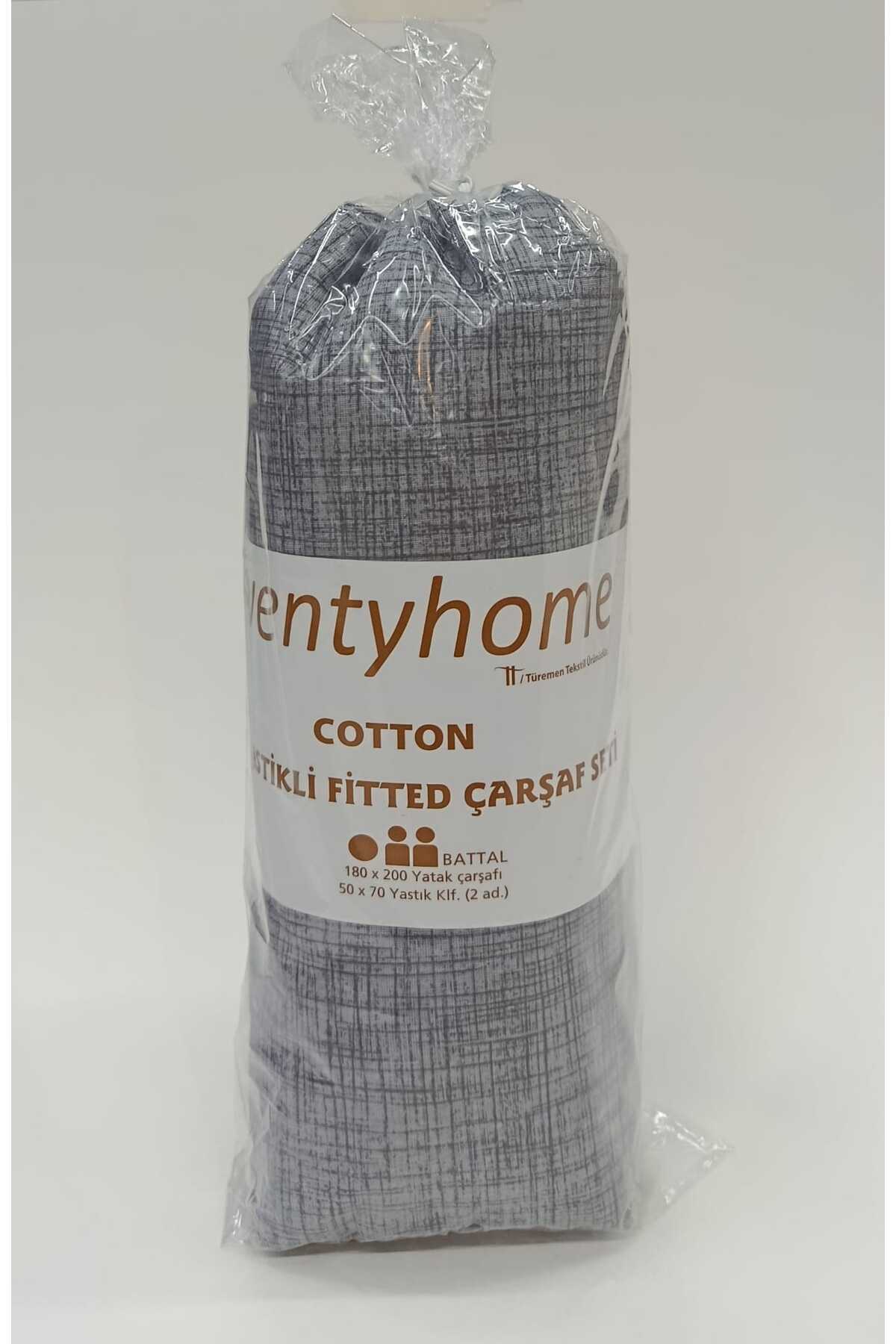 Ranforce Twentyhome Lastikli Fitted Çarşaf Seti +30 cm % 100 COTTON Pamuklu