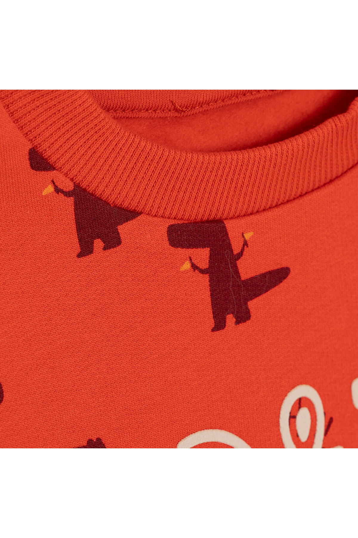 ebebek Hello Baby HelloBaby Erkek Bebek Sweatshirt Şardonlu İki İplik Bisiklet Yaka Uzun Kol fotoğrafı 3 (önizleme)