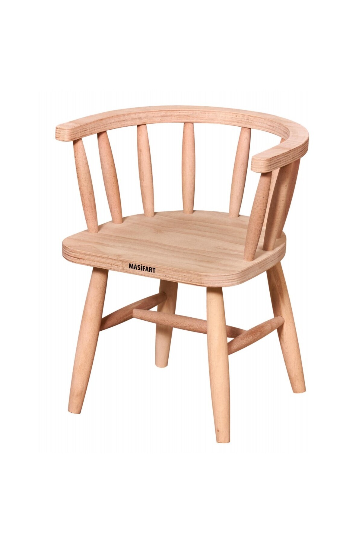 Masifart Domitus Urban Çocuk Sandalyesi Cilasız Ham