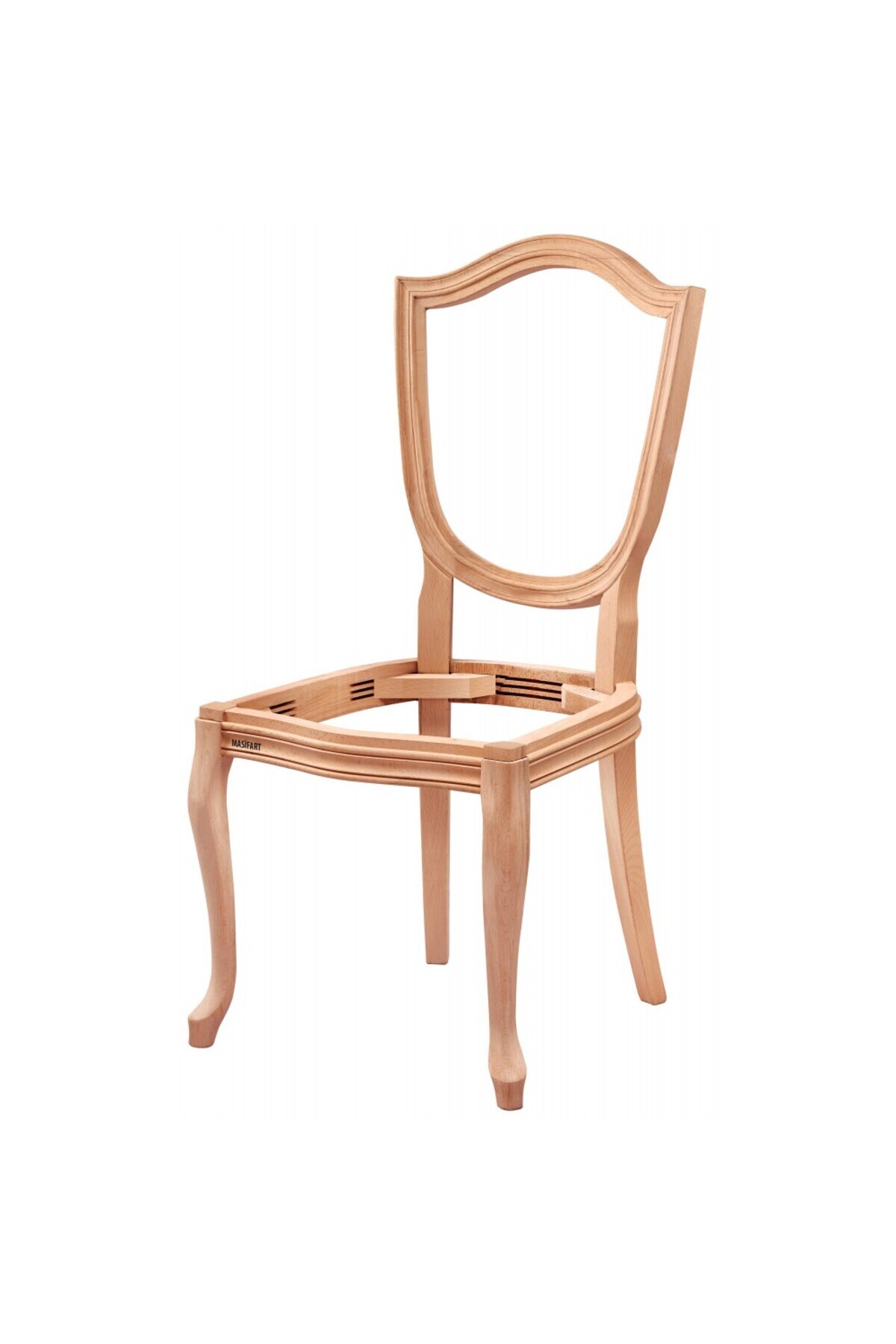Masifart Demar Kupa Sandalye Cilasız Ham
