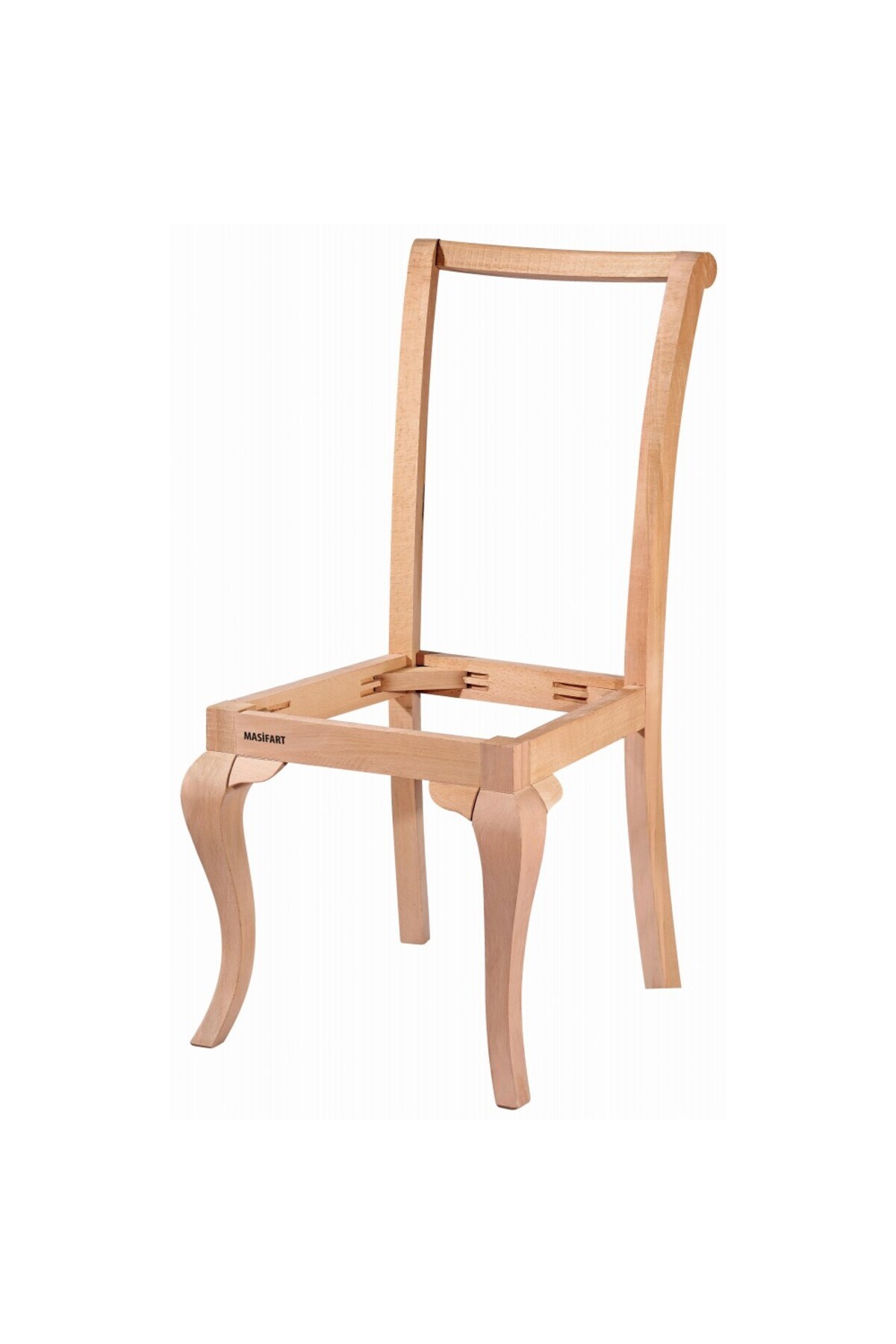 Masifart Rula Giydirme Sandalye Rustik Cilasız Ham