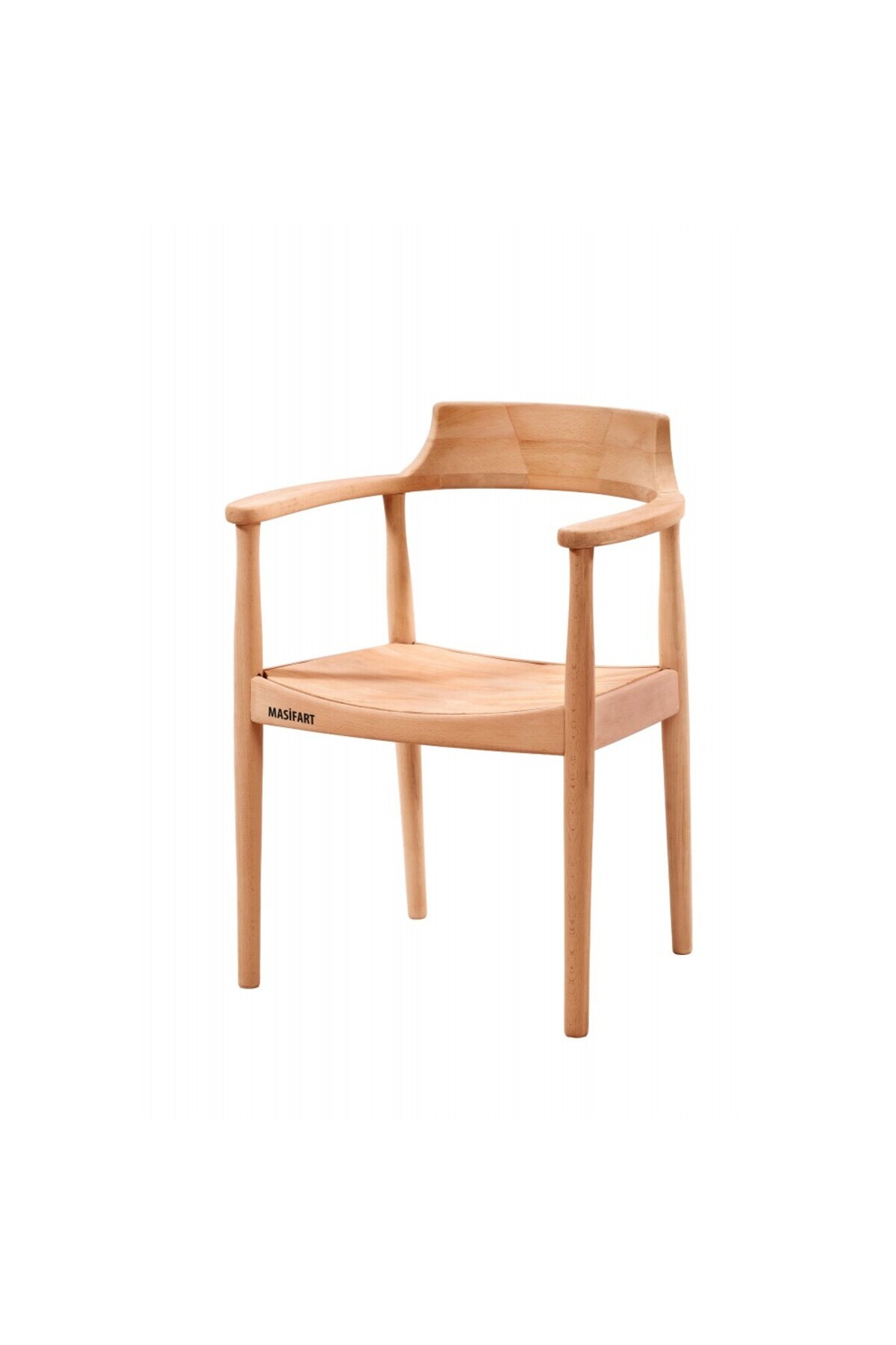 Masifart Juncus Galata Sandalye Cilasız Ham