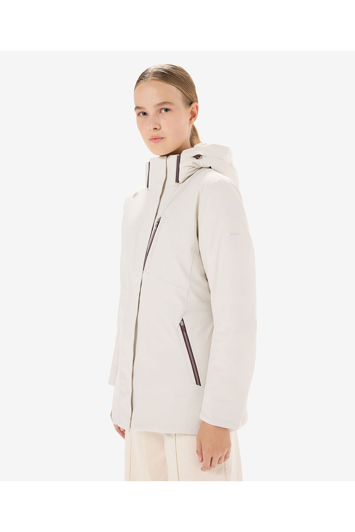 Greyder  Kadın Krem Suya Dayanıklı Kaz Tüyü Mont 5K2TM84026 - Görsel 3