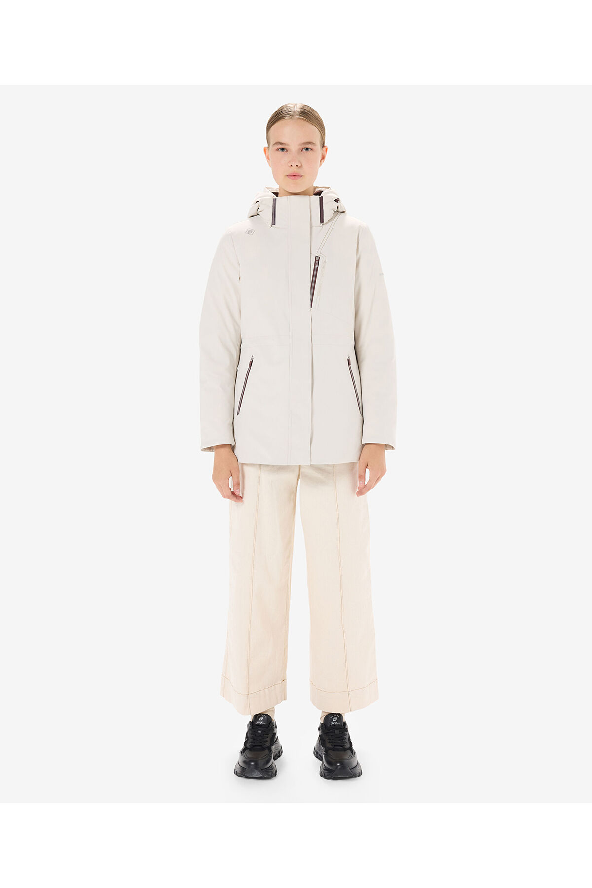 Greyder  Kadın Krem Suya Dayanıklı Kaz Tüyü Mont 5K2TM84026 - Görsel 4