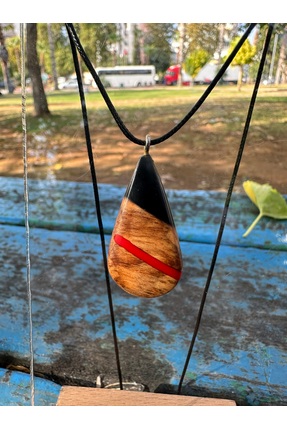 bo wood el yapımı zeytin ağacı kolye