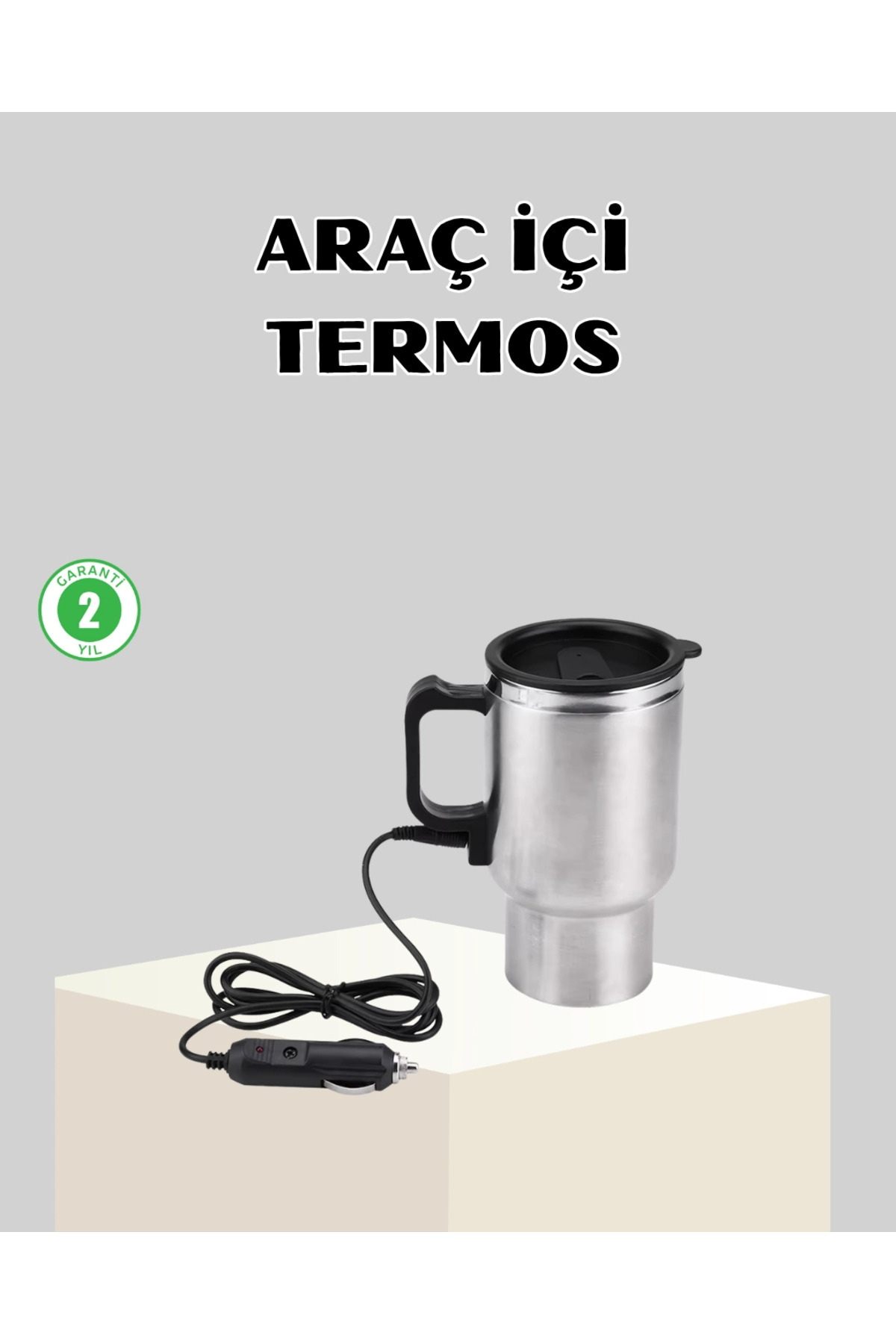 PAZAR DÜNYASI BFS 12W Araç Tipi Su Isıtıcı Kupa Bardak Pratik Isıtmalı