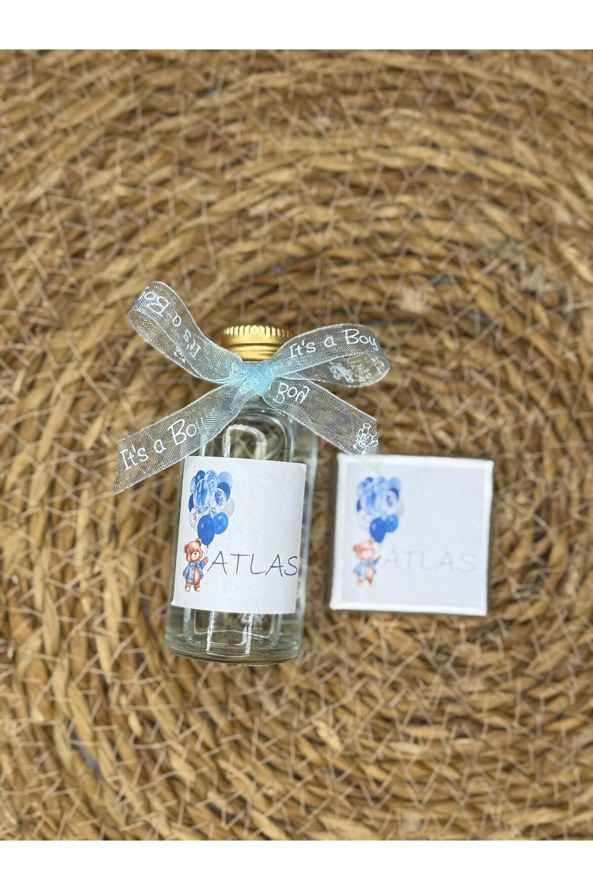 cacagift design Çantalı Çikolata ve Kolonya Setli Hediyelik 15 Adet (Bebek Doğum ve Doğum Günü) fotoğrafı 4 (önizleme)