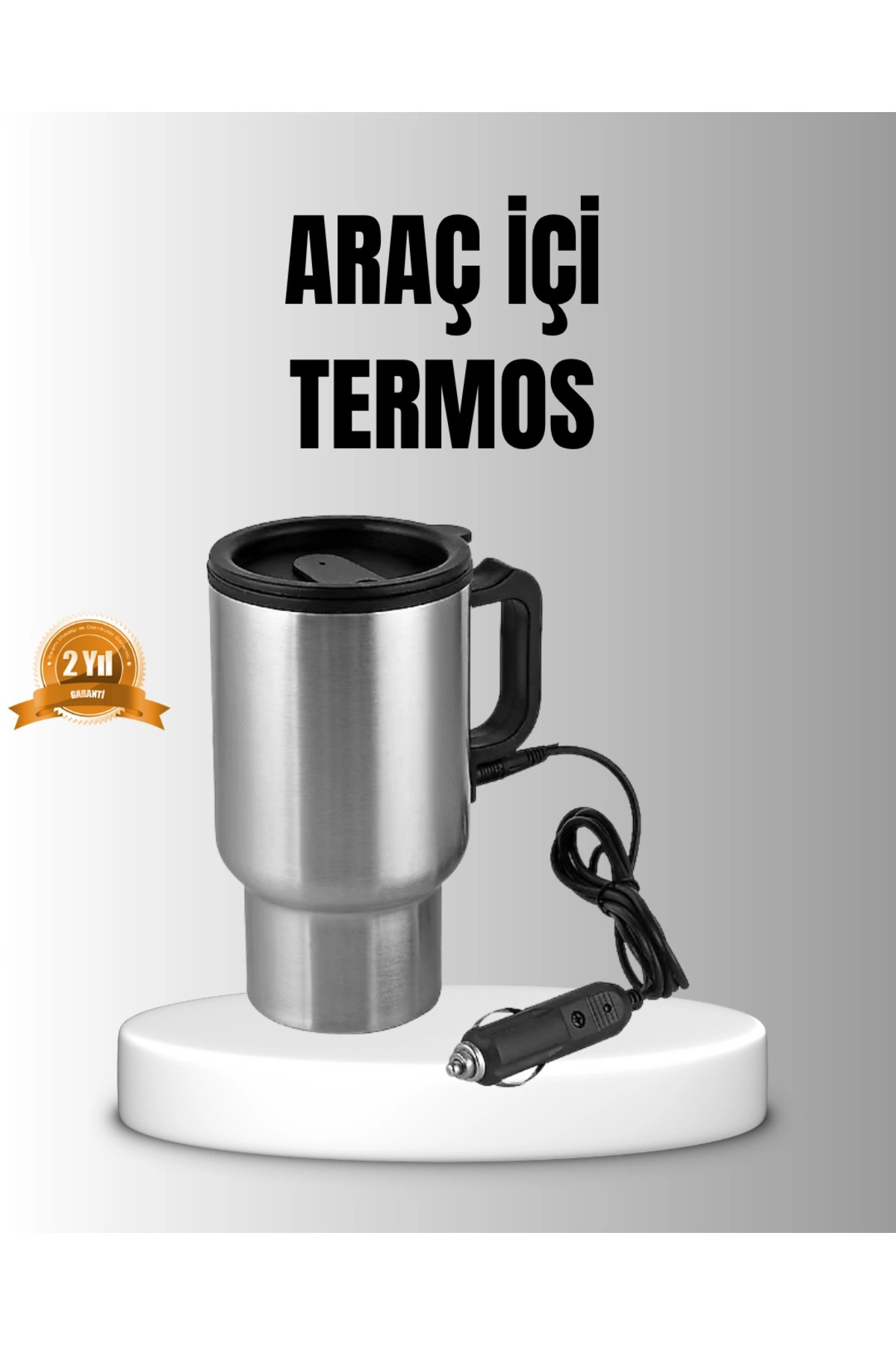 PAZAR DÜNYASI BFS Araç İçi Su Isıtıcı Termos Kupa 12 Watt Enerji Tasarruflu