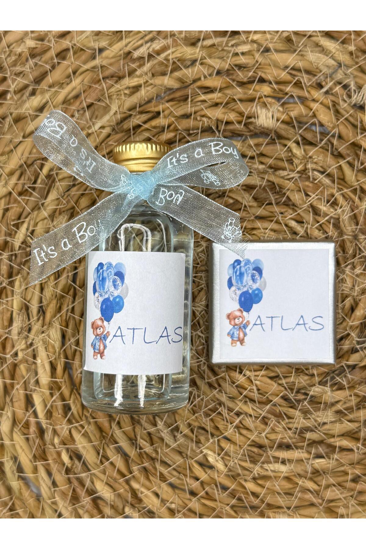 cacagift design Çantalı Çikolata ve Kolonya Setli Hediyelik 15 Adet (Bebek Doğum ve Doğum Günü) fotoğrafı 3 (önizleme)