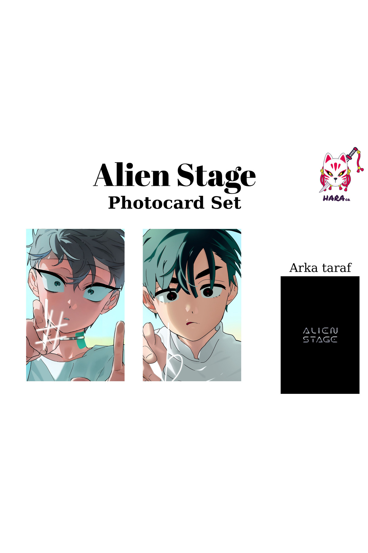 Hara Company Alien Stage Animesi Ivan ve Till Anime Photocard Seti