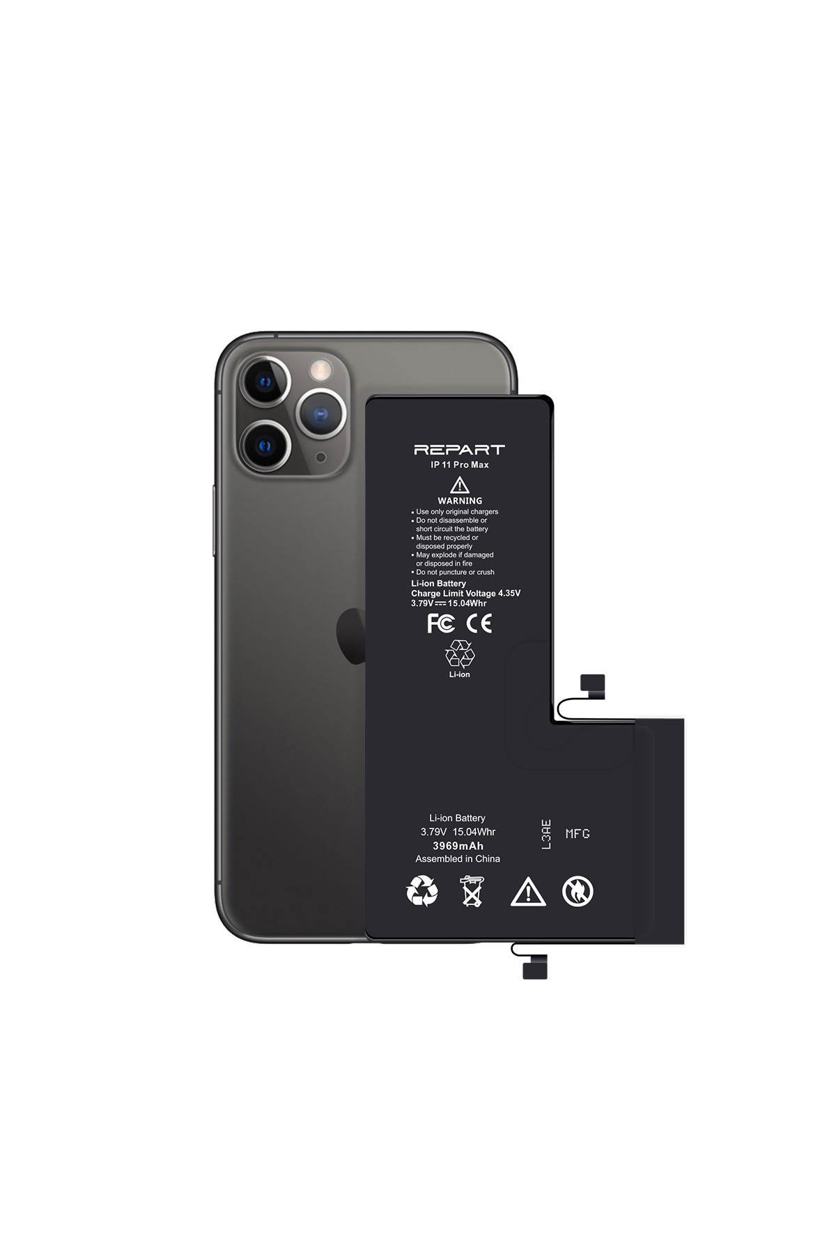 iPhone 11 Pro Max 256GB バッテリー75% Genel Markalar Rewa / Repart iPhone 11 Pro Max Uyumlu