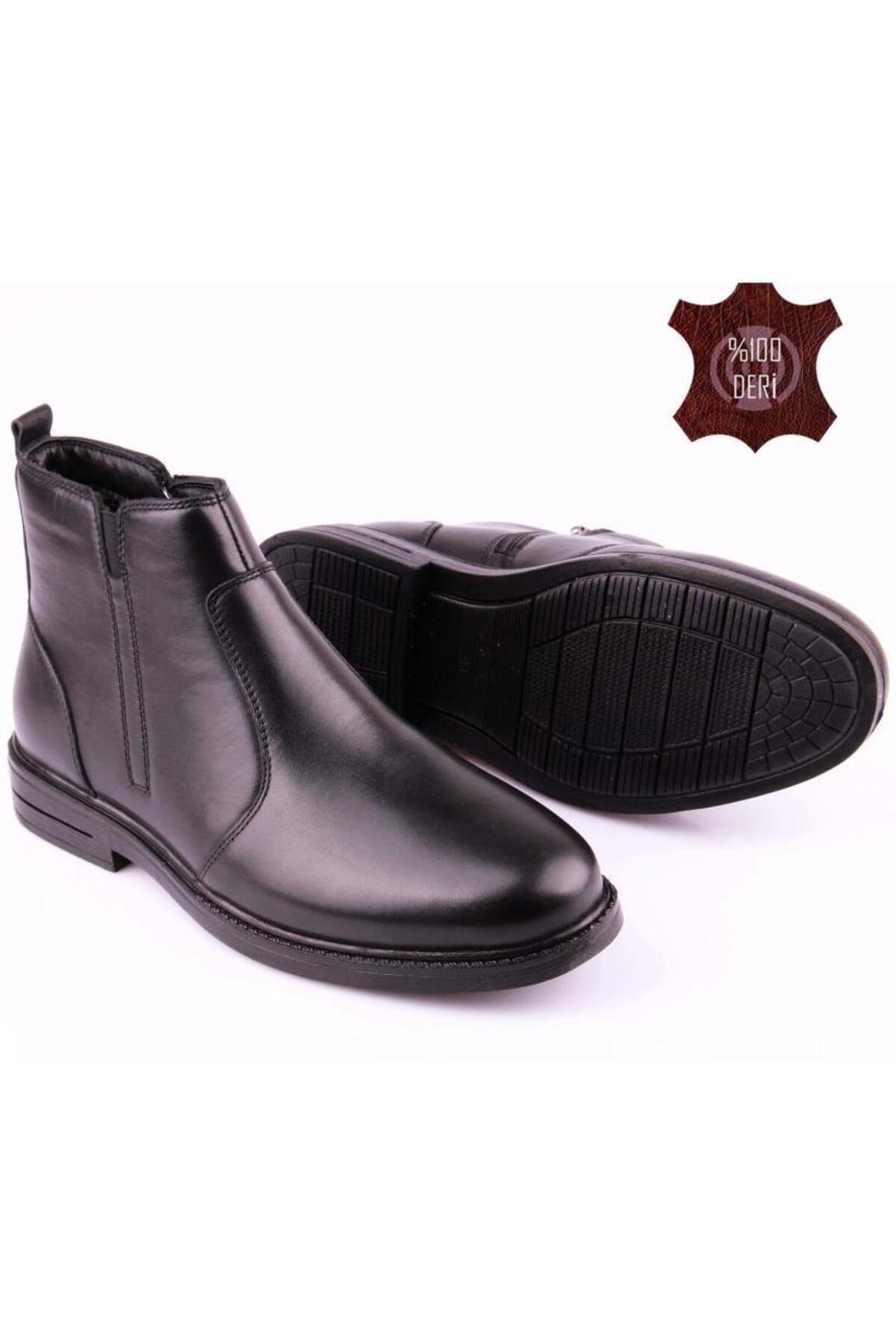 DETECTOR  Hakiki Deri Soğuğa Dayanıklı Kaymaz Tabanlı Erkek Bot LORIAN - Görsel 5